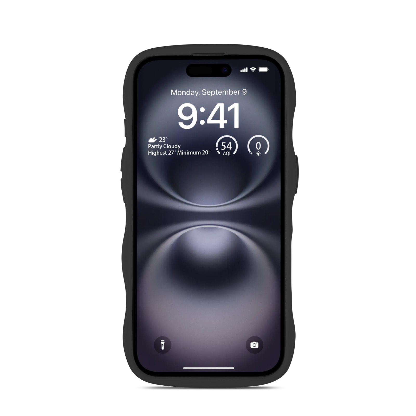 The Wave Case iPhone 16 Svart