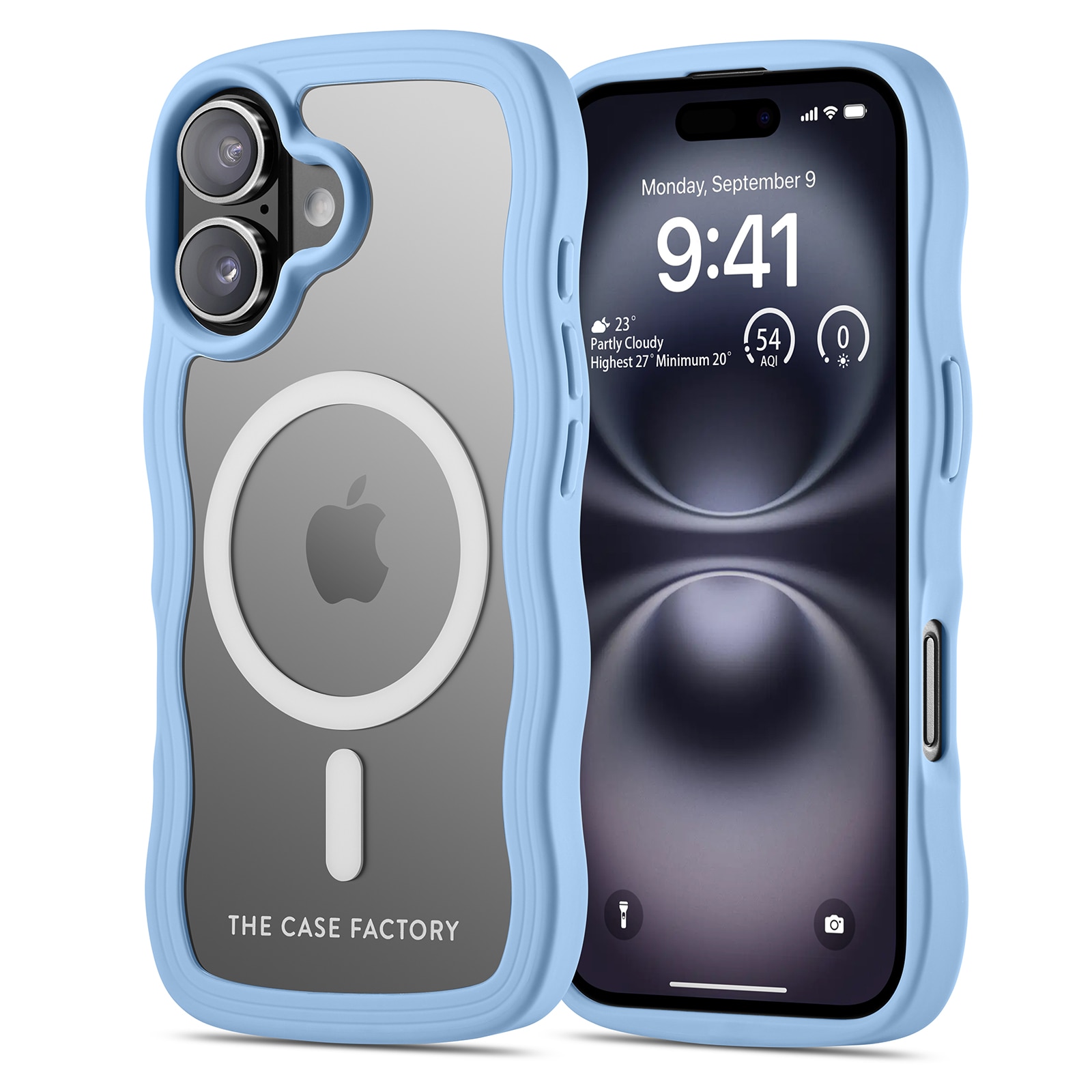 The Wave Mag Case iPhone 16 Blå
