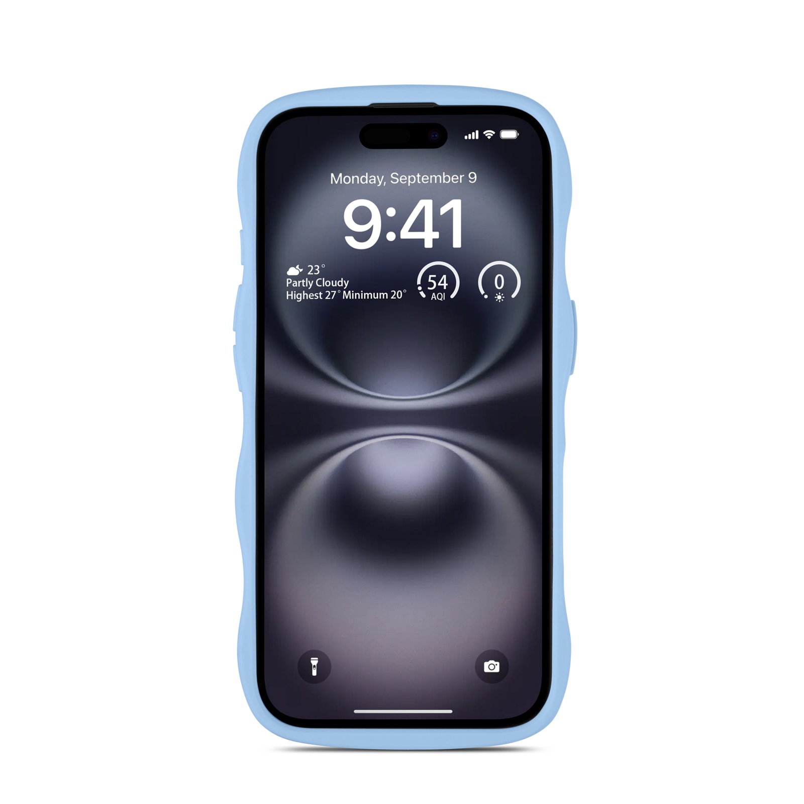 The Wave Case iPhone 16 Blå