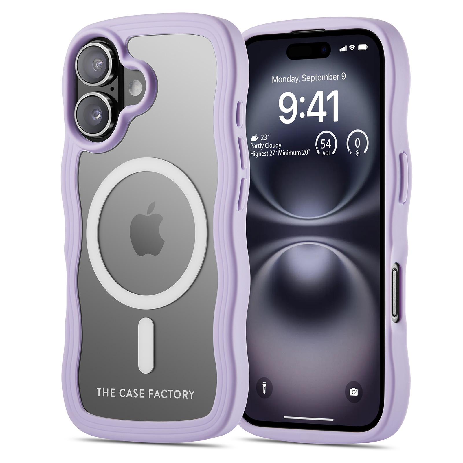 The Wave Mag Case iPhone 16 Lila