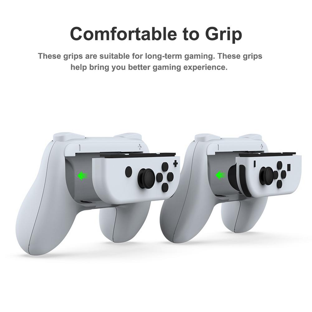 Joy-Con Grepp Handkontroller för Nintendo Switch OLED Svart