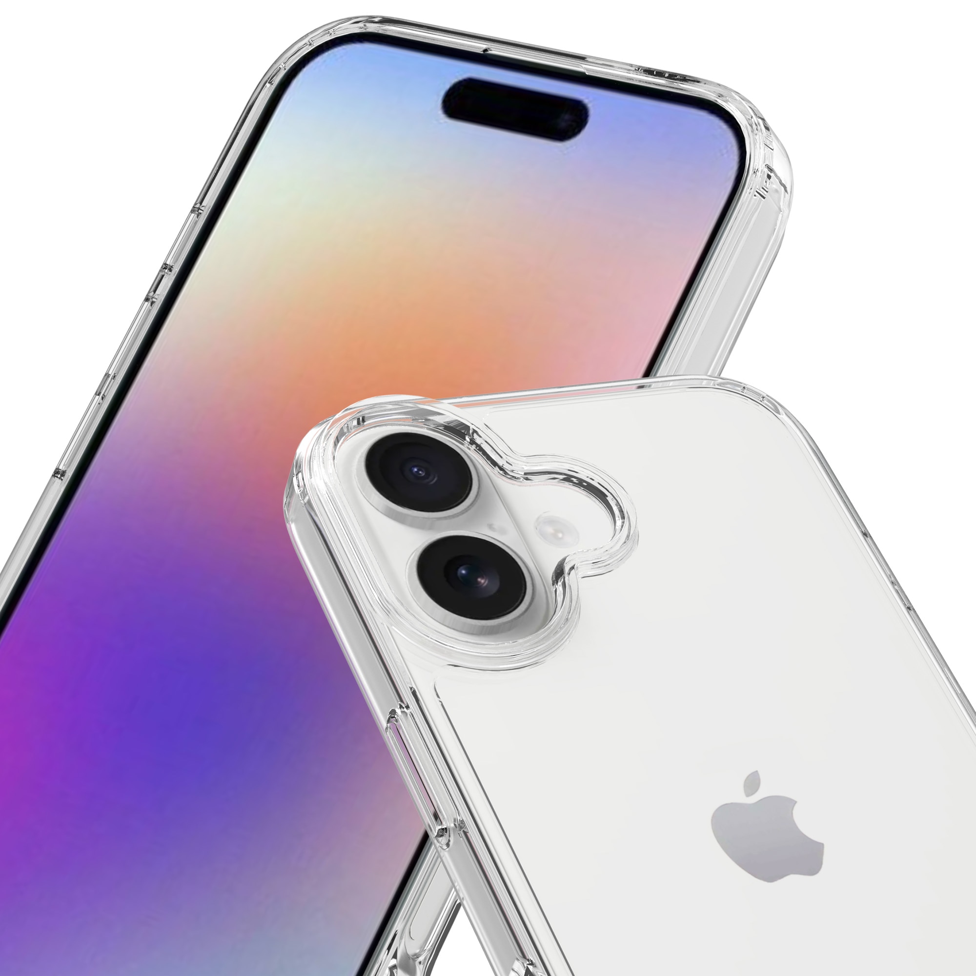 Hybridskal iPhone 17 Genomskinlig
