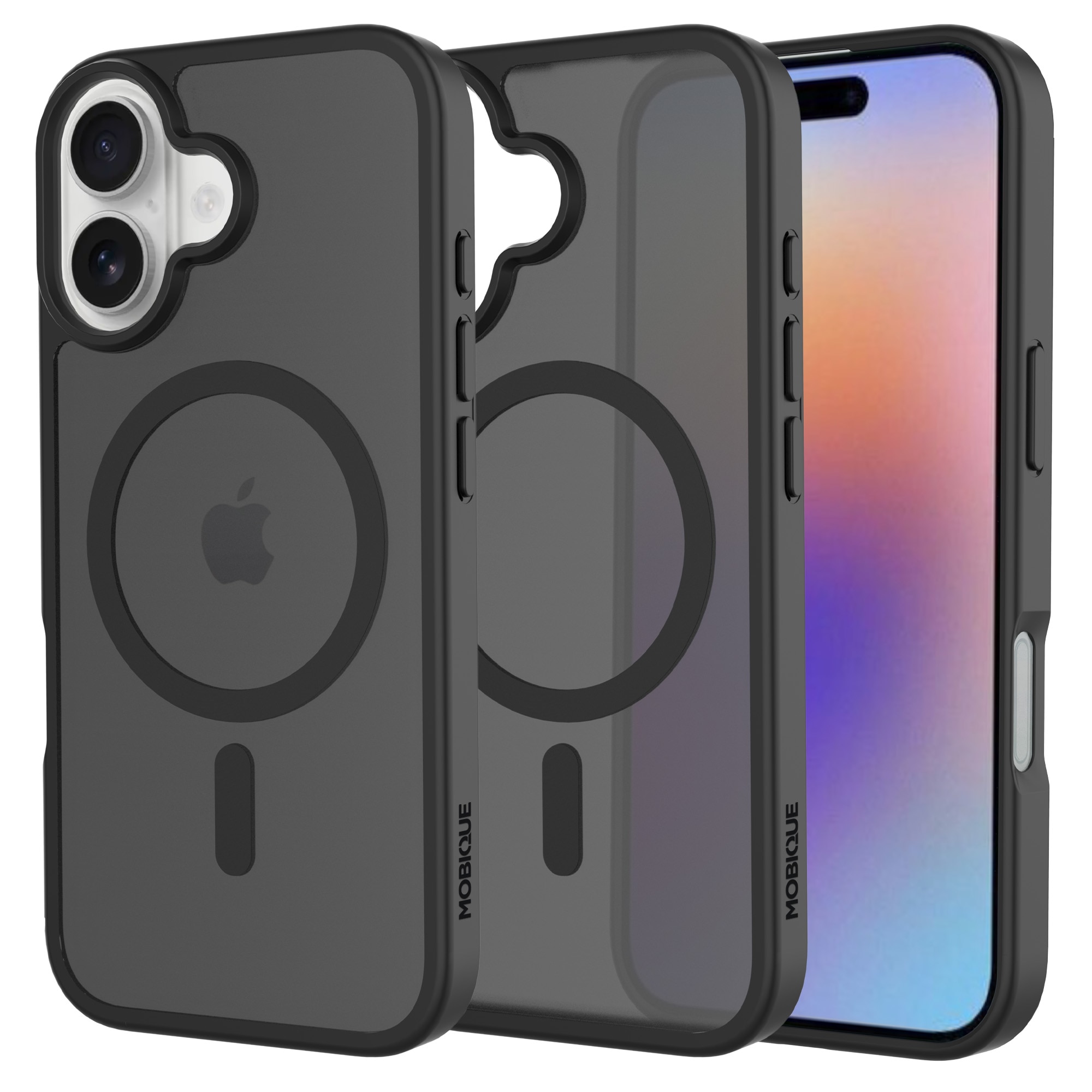 Magnetic Hybrid Skal iPhone 17 Frosted Black