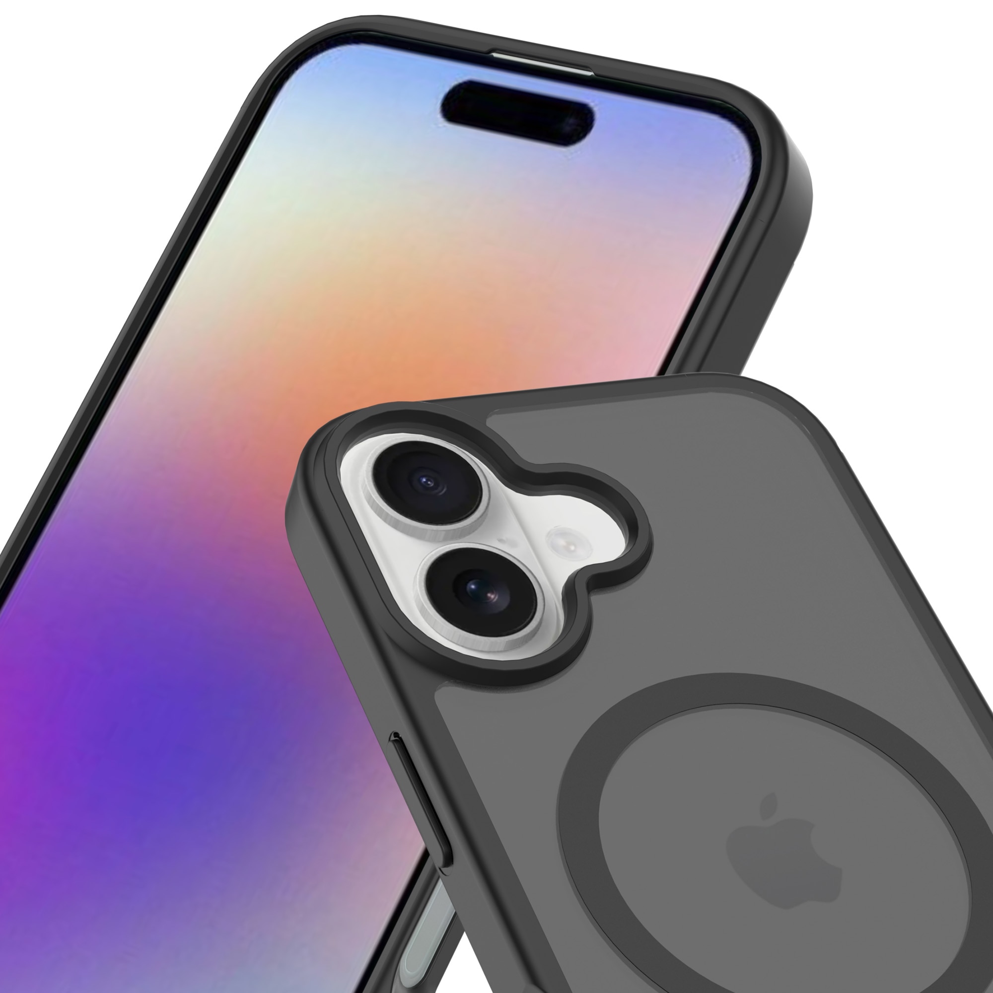 Magnetic Hybrid Skal iPhone 17 Frosted Black