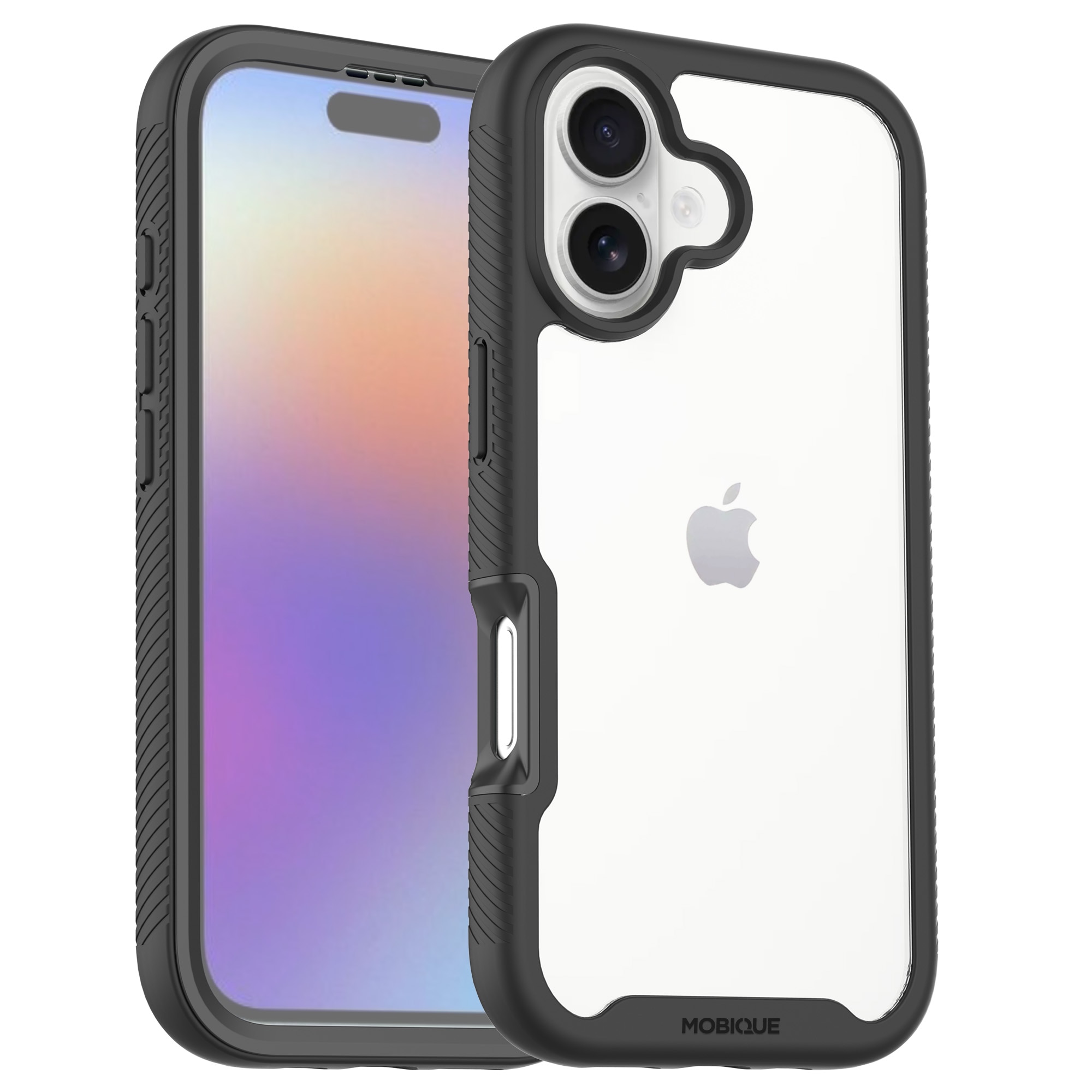 Full Protection Case iPhone 17 Svart/transparent