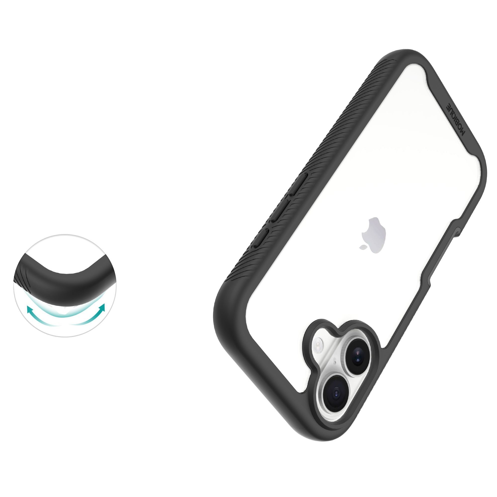 Full Protection Case iPhone 17 Svart/transparent