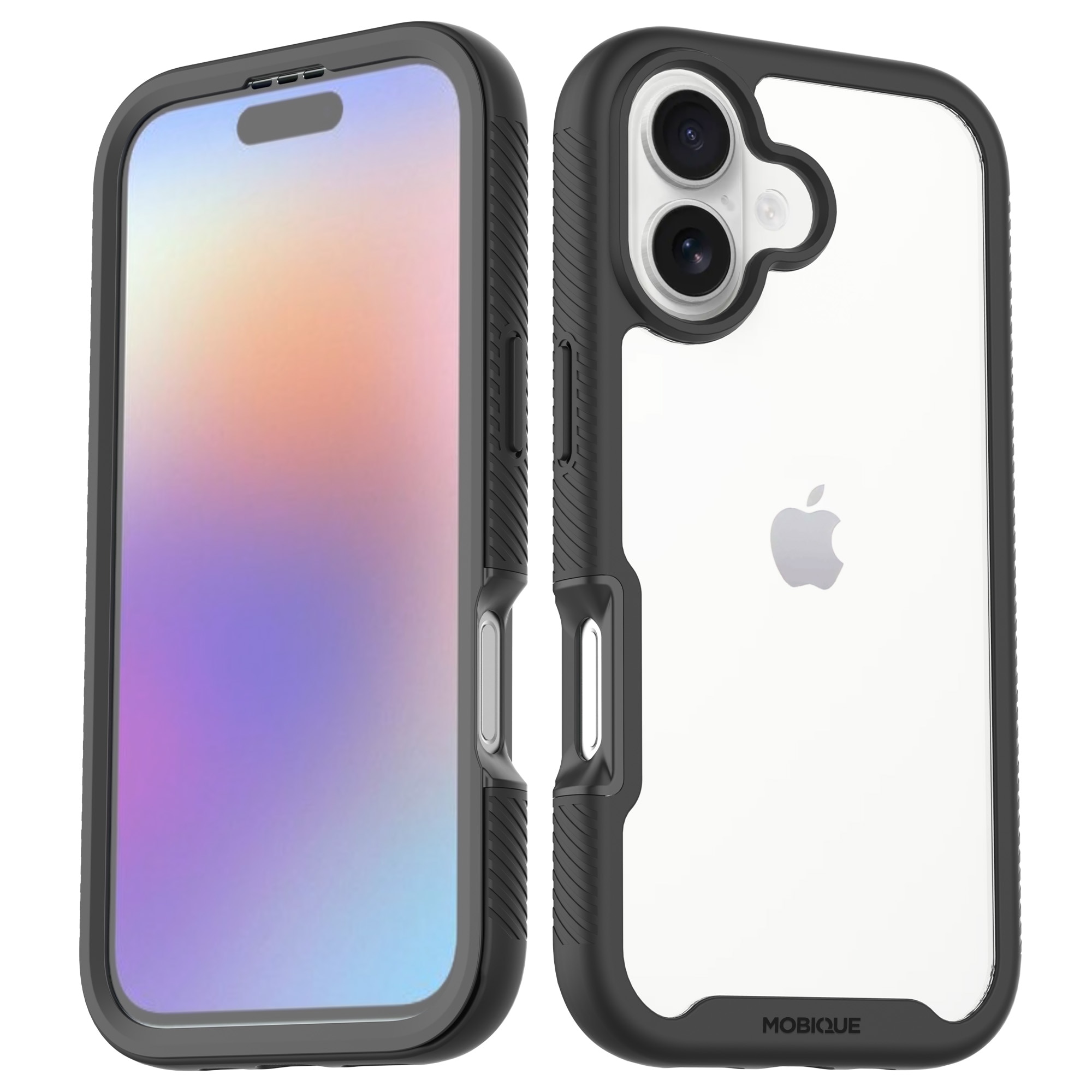 Full Protection Case iPhone 17 Svart/transparent