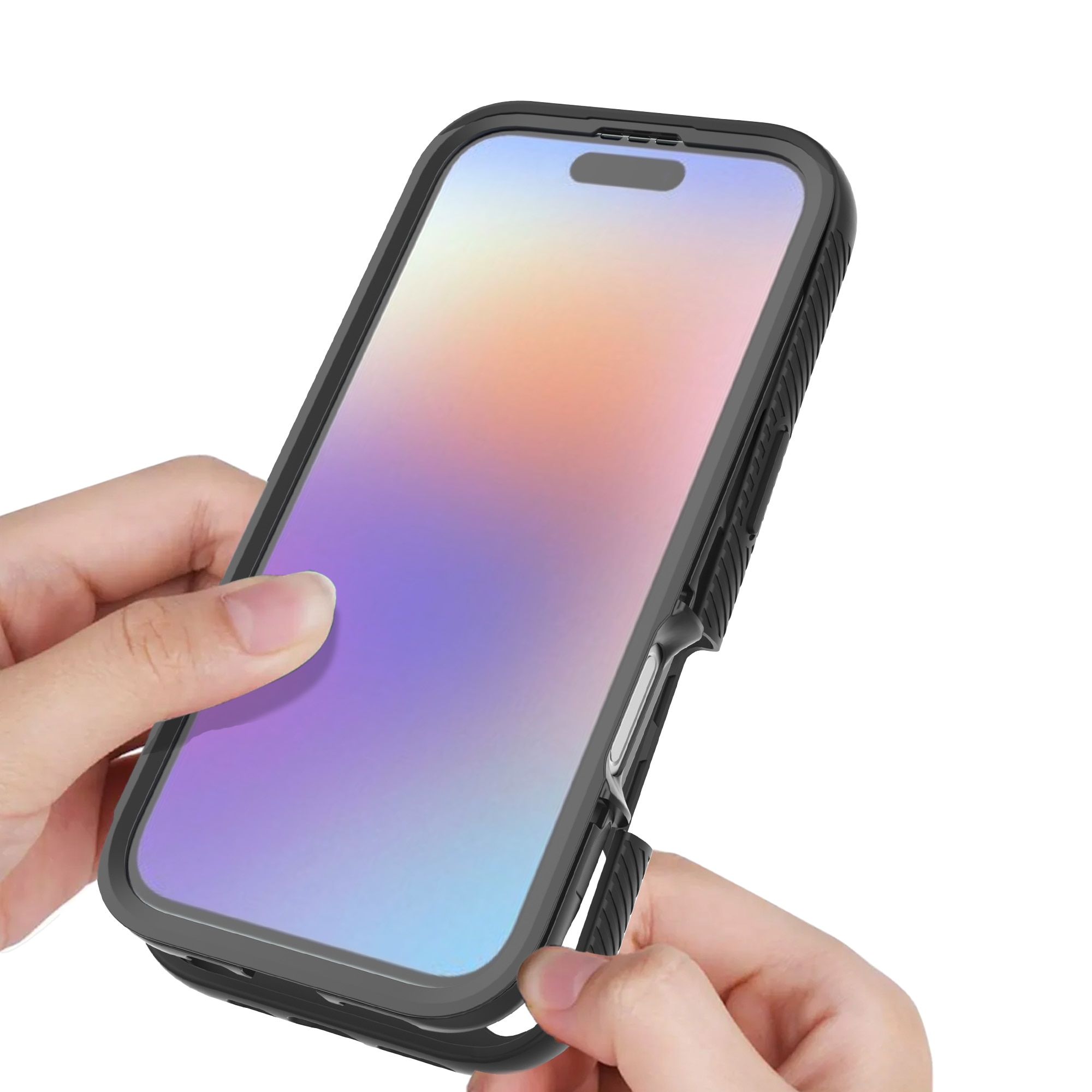 Full Protection Case iPhone 17 Svart/transparent