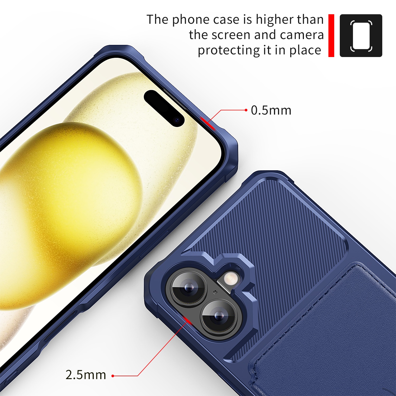 Tough Multi-slot Case iPhone 17 Blå