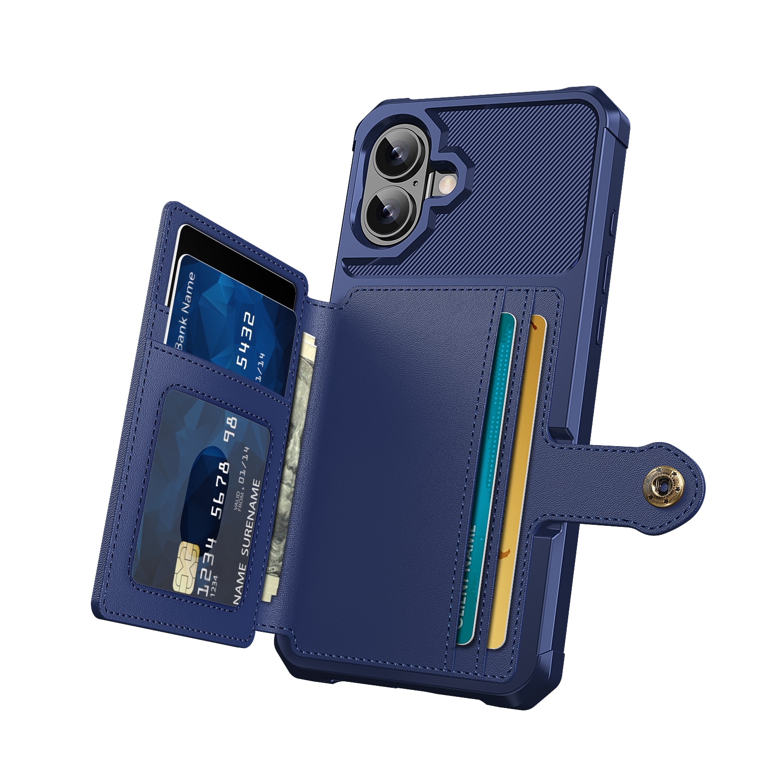 Tough Multi-slot Case iPhone 17 Blå