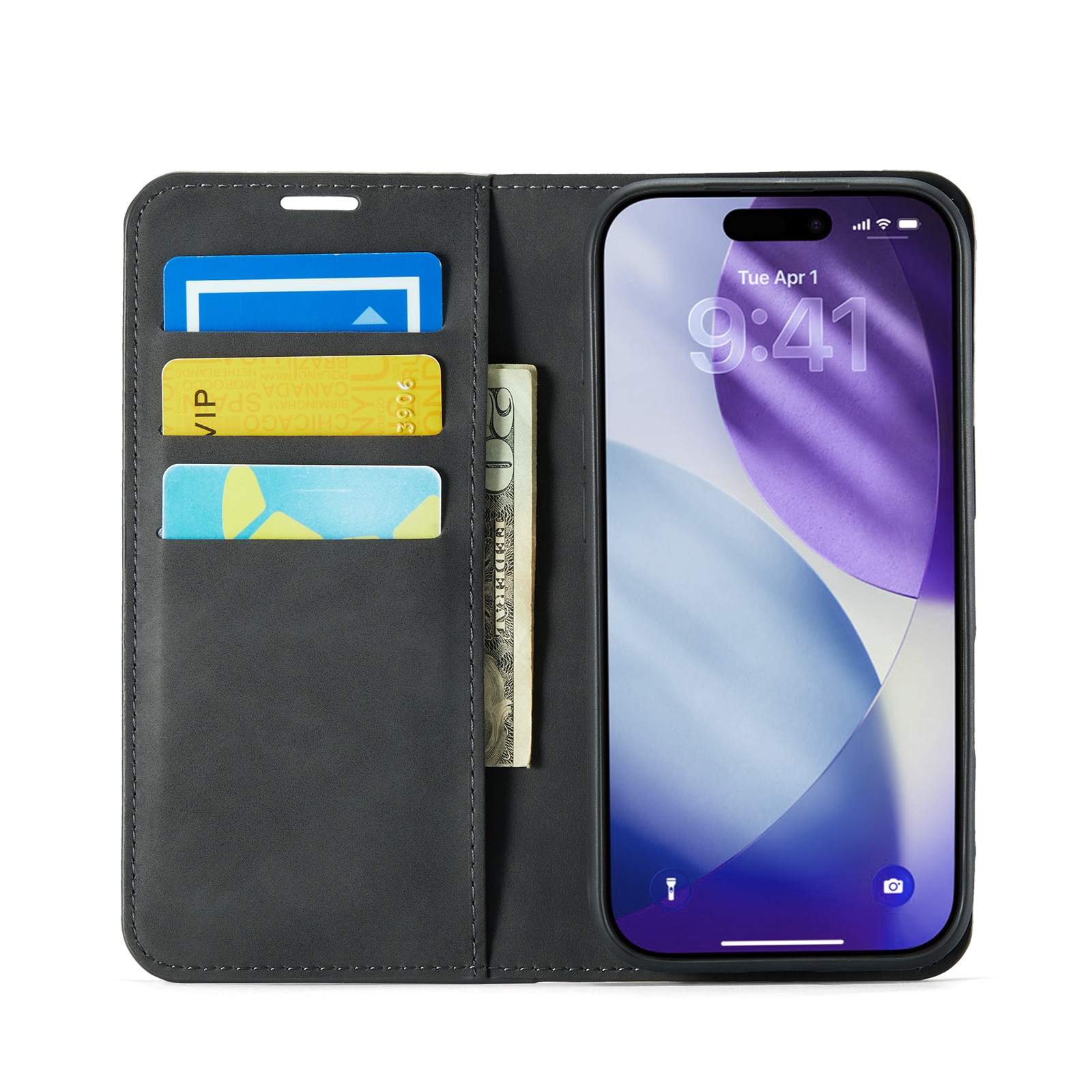 iPhone 17 Pro Max Slim Mobilfodral Svart