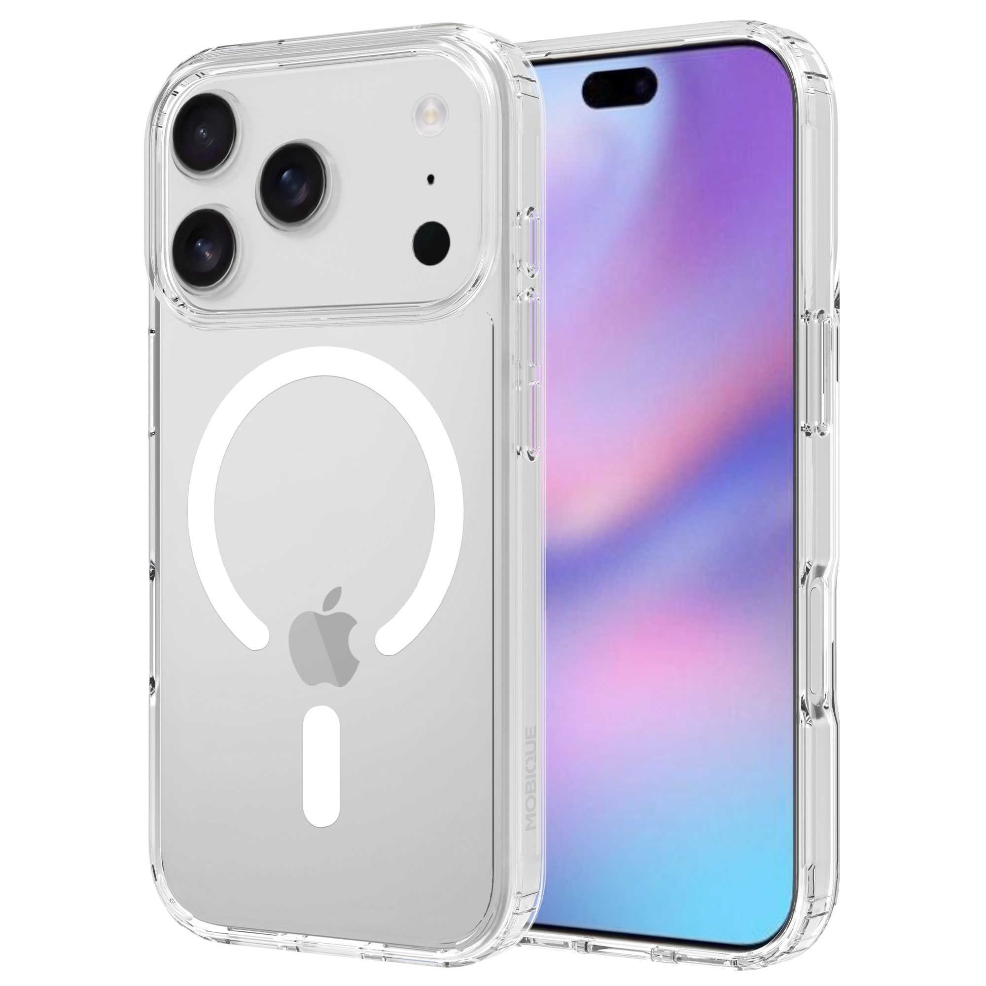 Hybridskal MagSafe iPhone 17 Pro Max Genomskinlig
