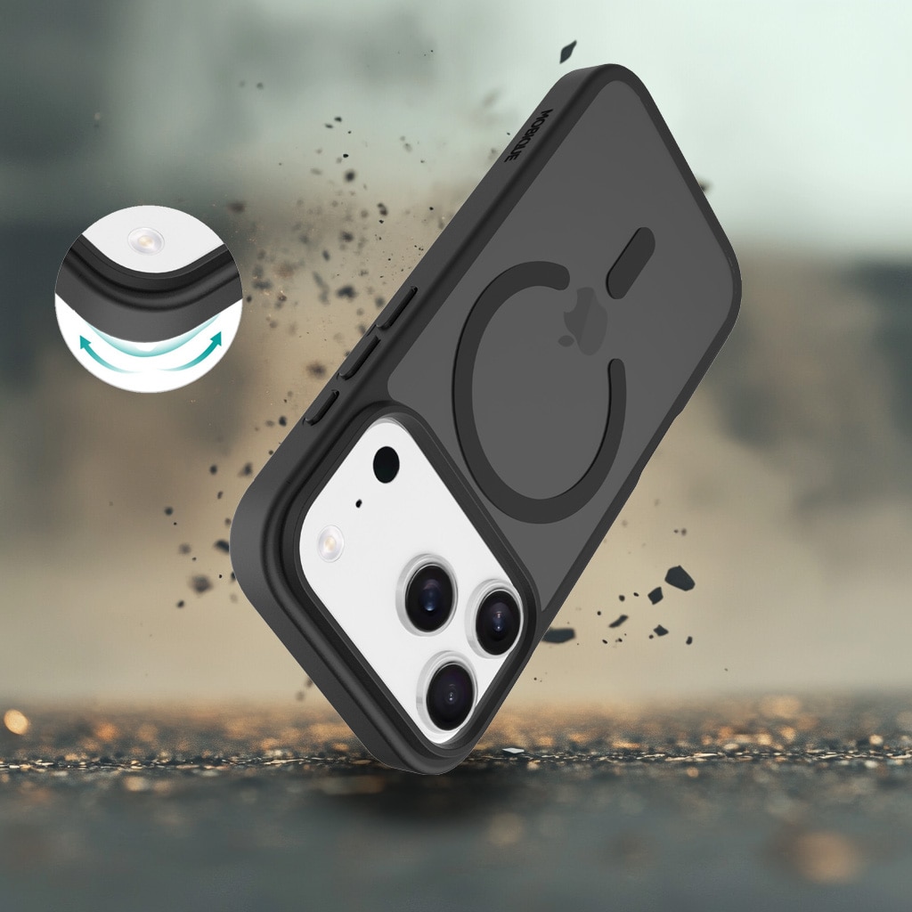 Magnetic Hybrid Skal iPhone 17 Pro Max Frosted Black