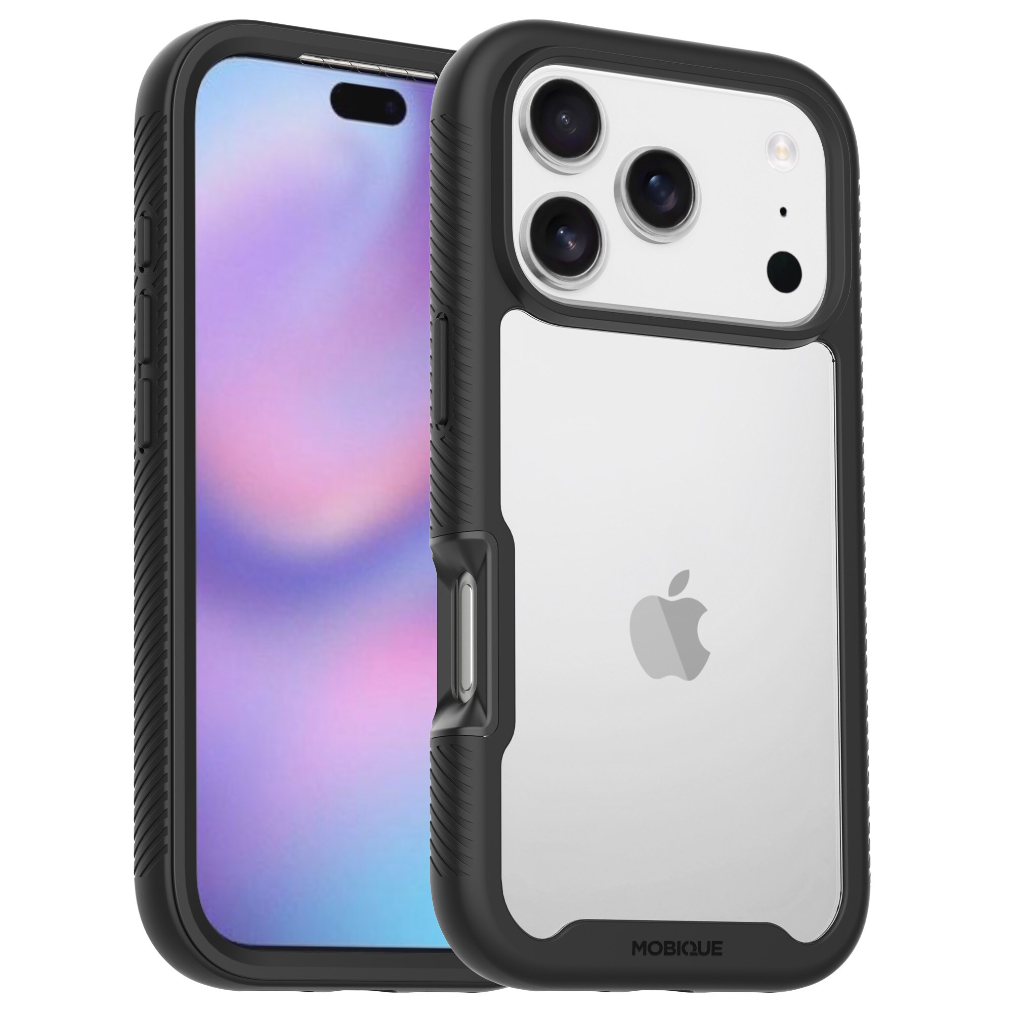 Full Protection Case iPhone 17 Pro Max Svart/transparent