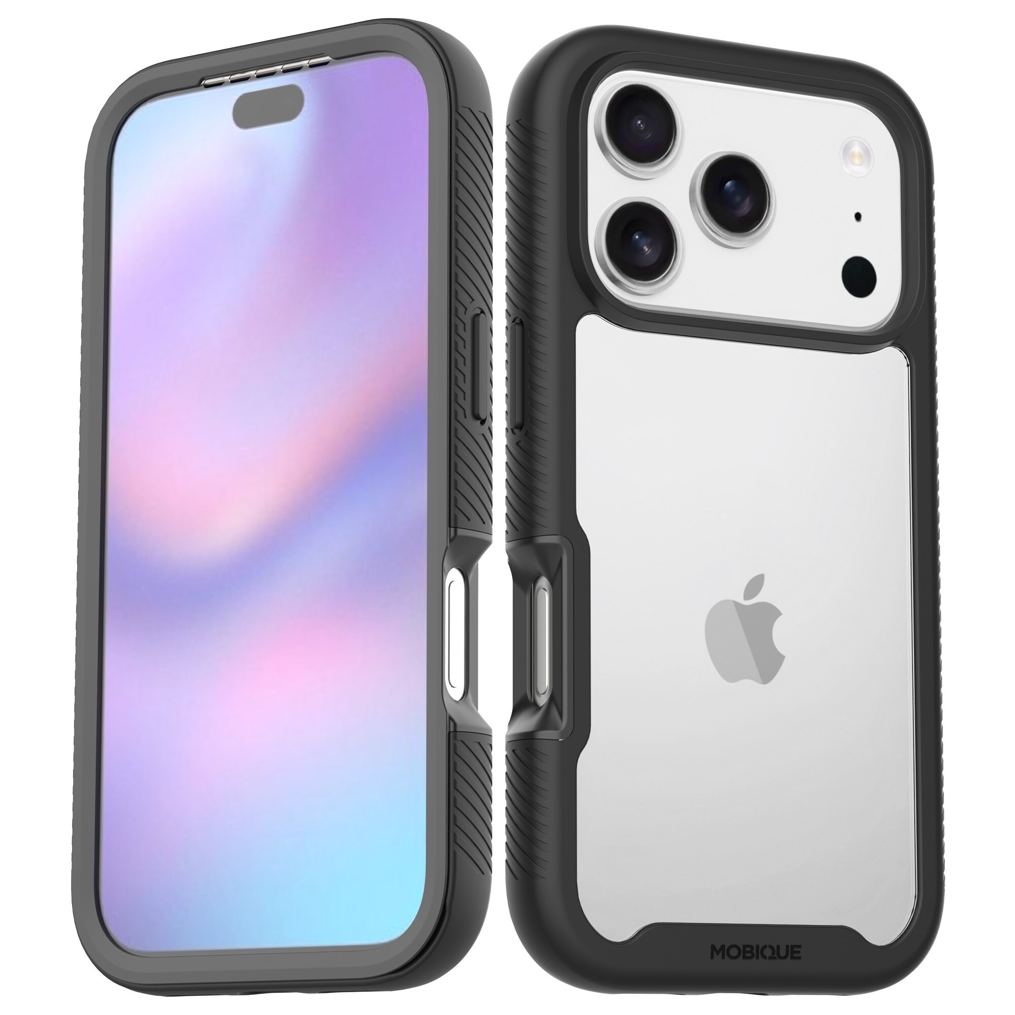 Full Protection Case iPhone 17 Pro Max Svart/transparent
