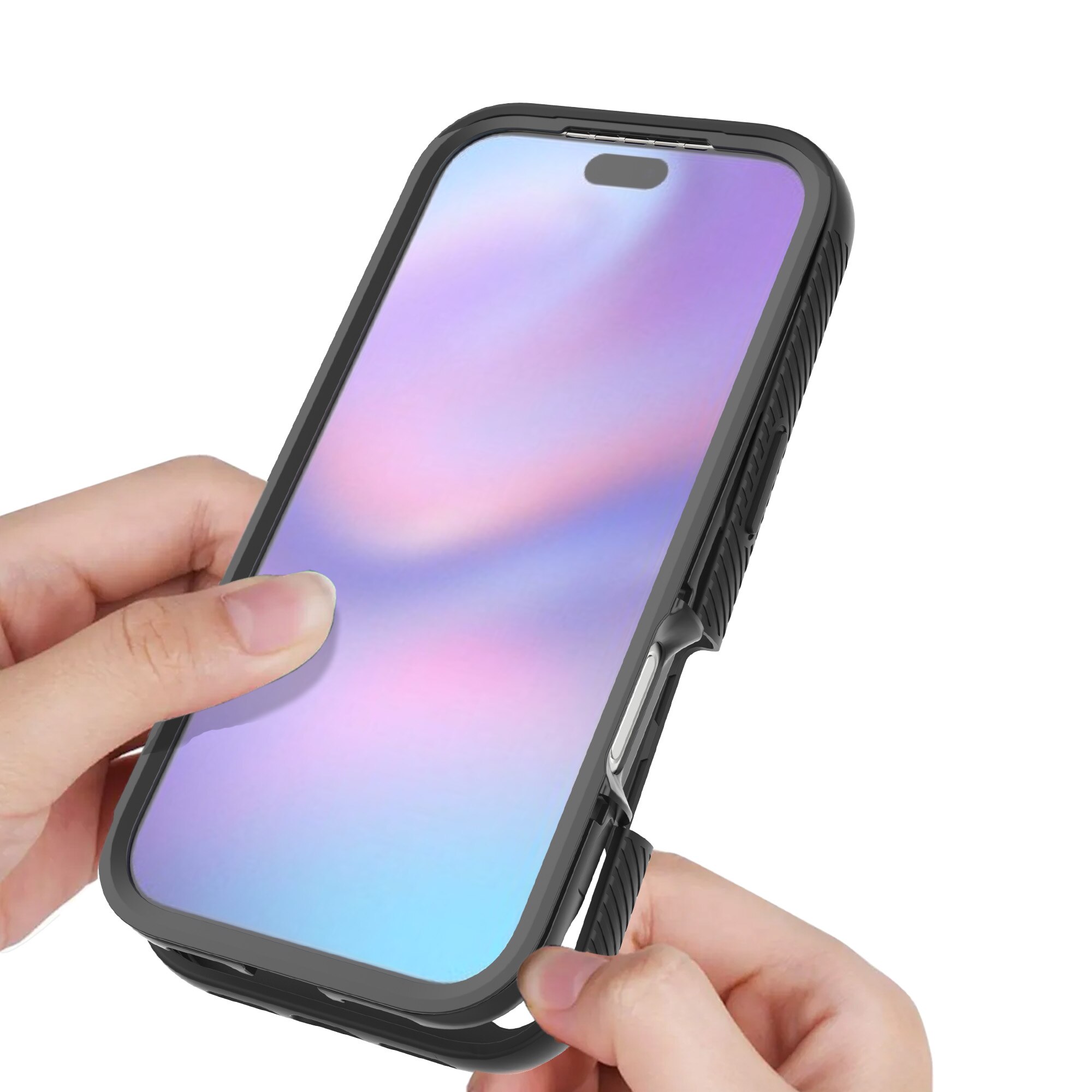 Full Protection Case iPhone 17 Pro Max Svart/transparent