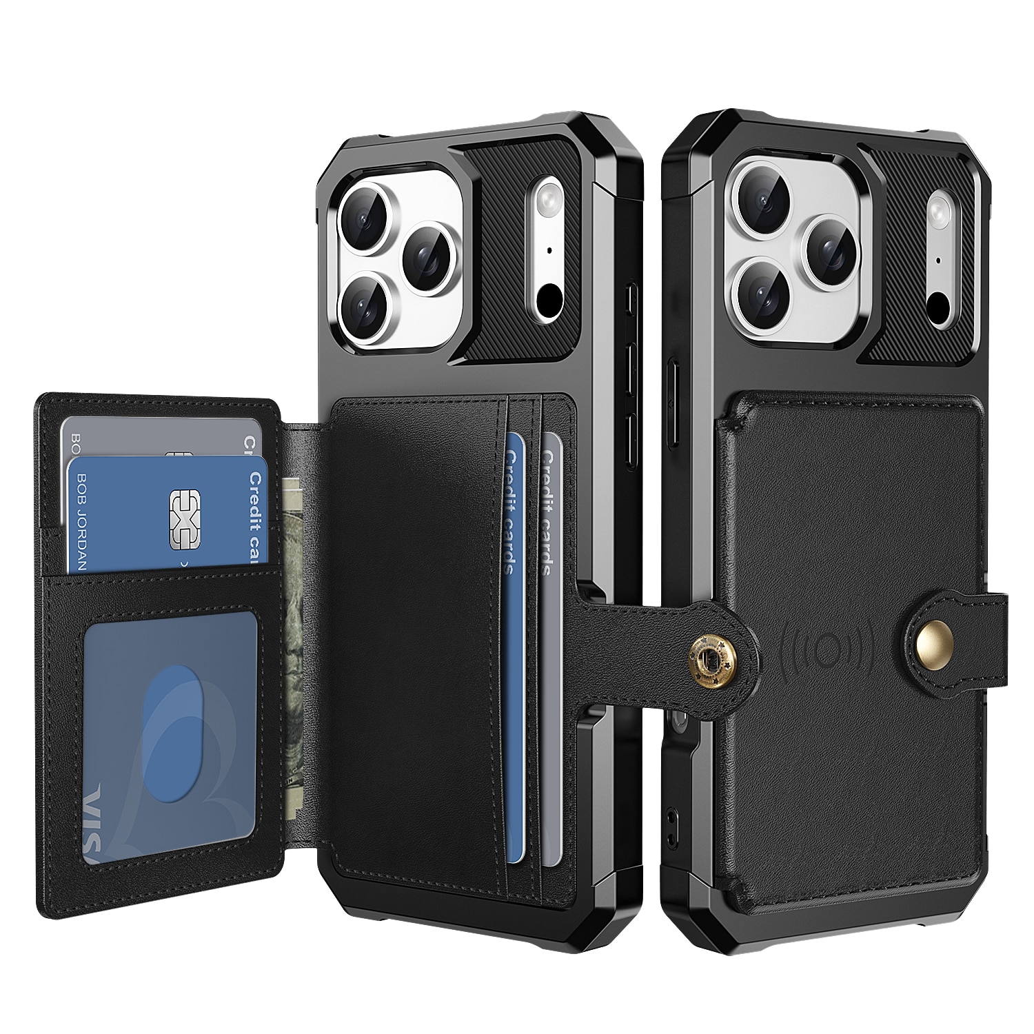 Tough Multi-slot Case iPhone 17 Pro Svart