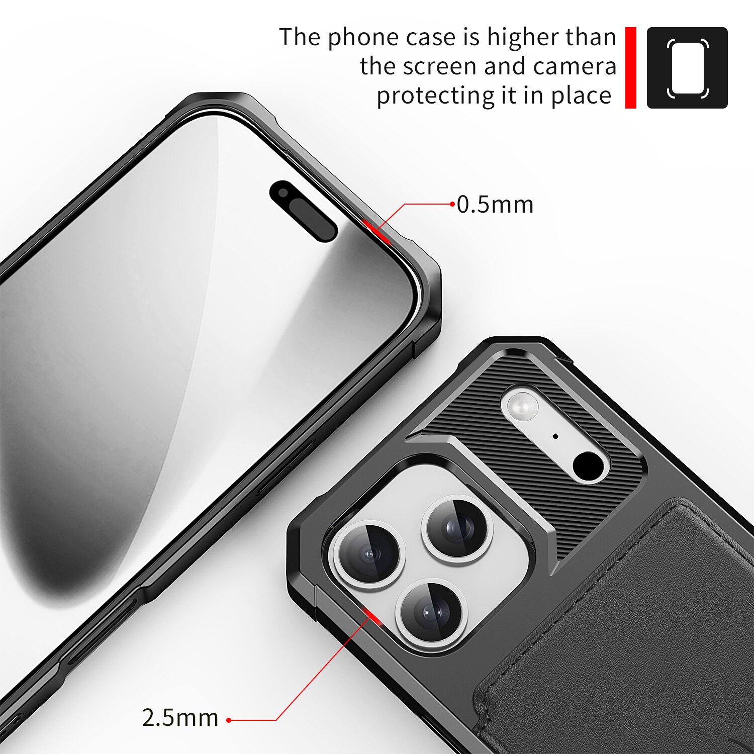 Tough Multi-slot Case iPhone 17 Pro Max Svart