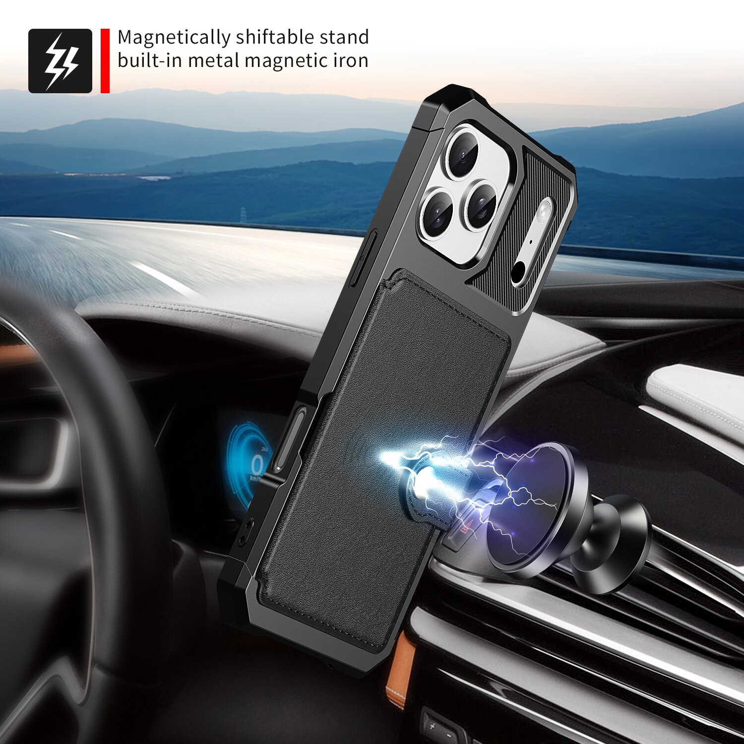 Tough Multi-slot Case iPhone 17 Pro Max Svart