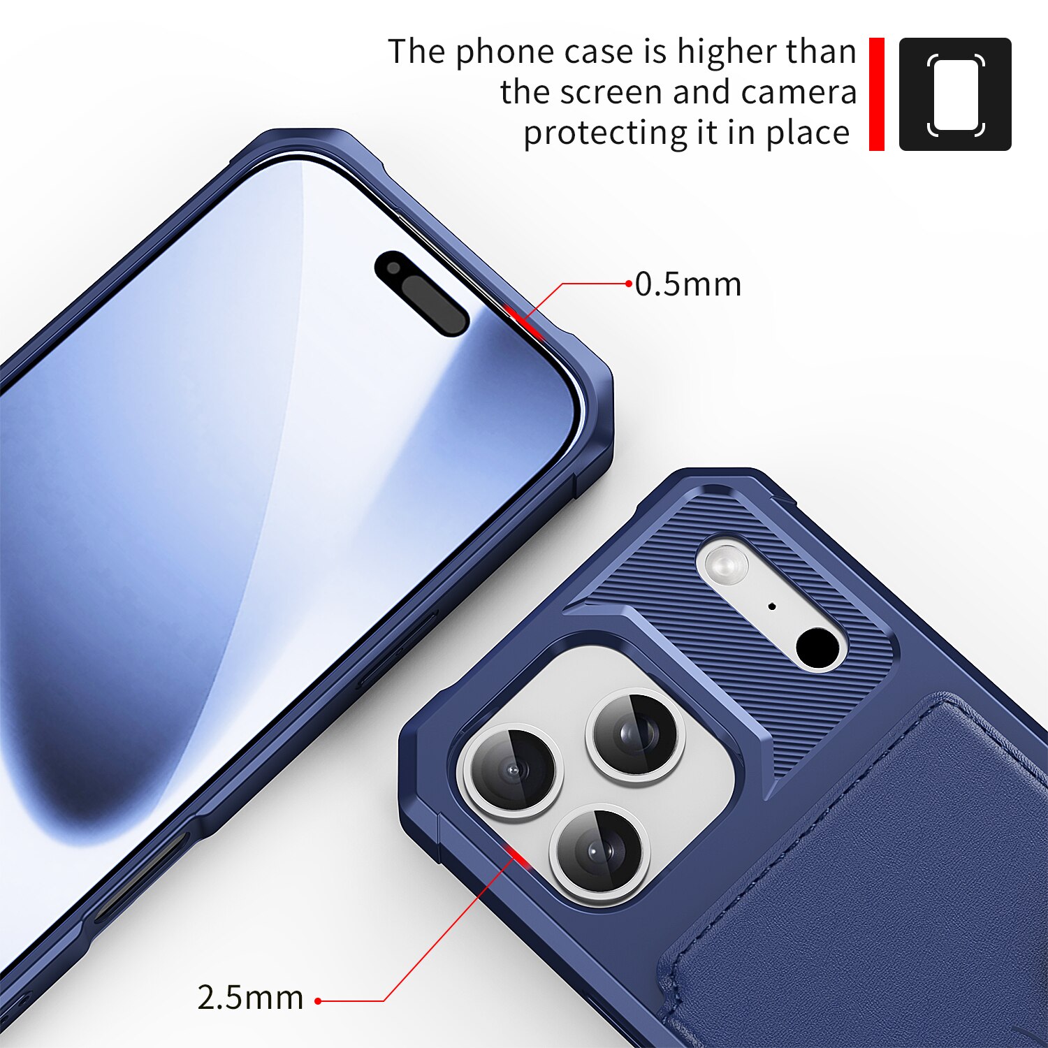 Tough Multi-slot Case iPhone 17 Pro Max Blå