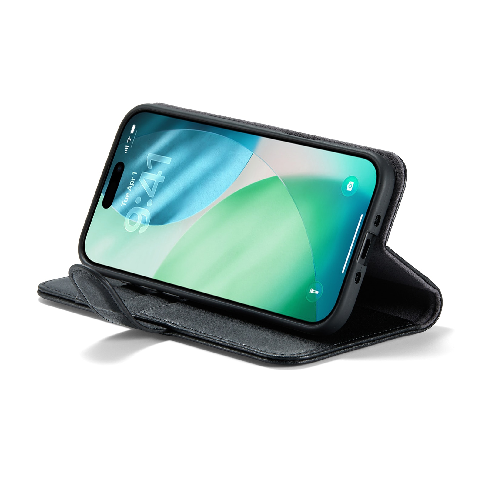 Äkta Läderfodral iPhone 17 Air Svart