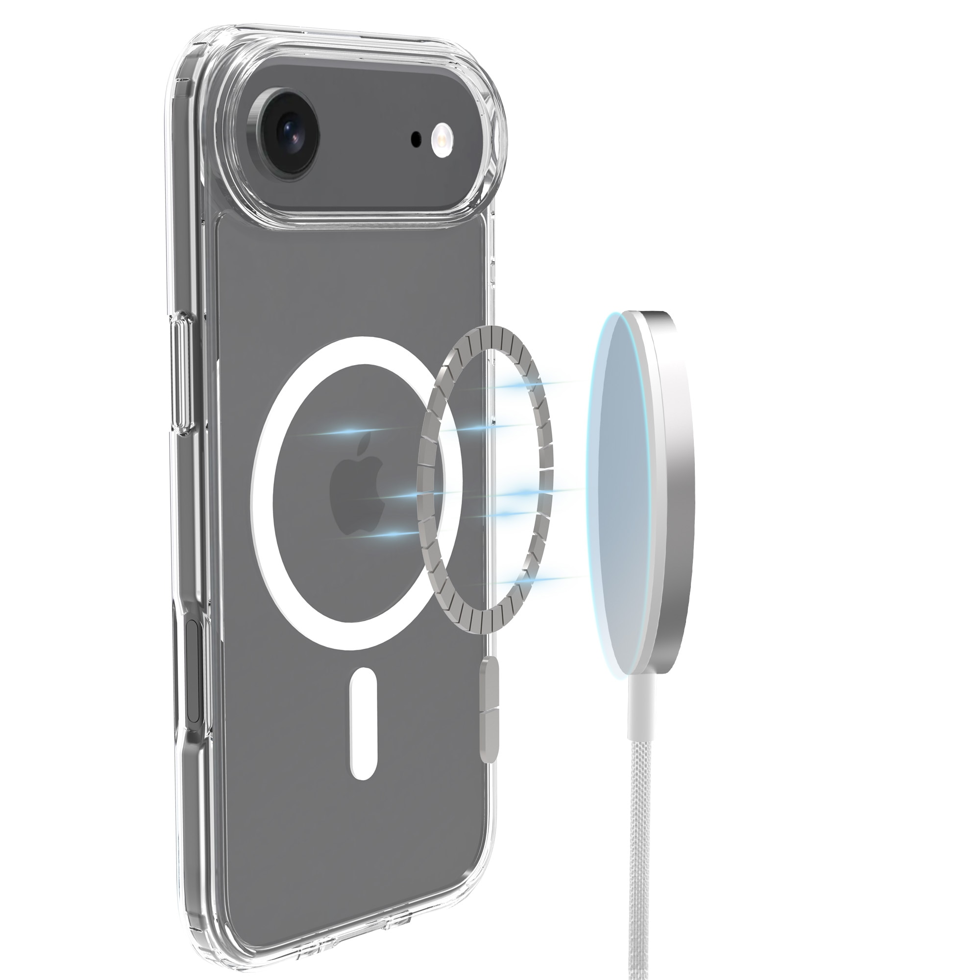 Hybridskal MagSafe iPhone 17 Air Genomskinlig
