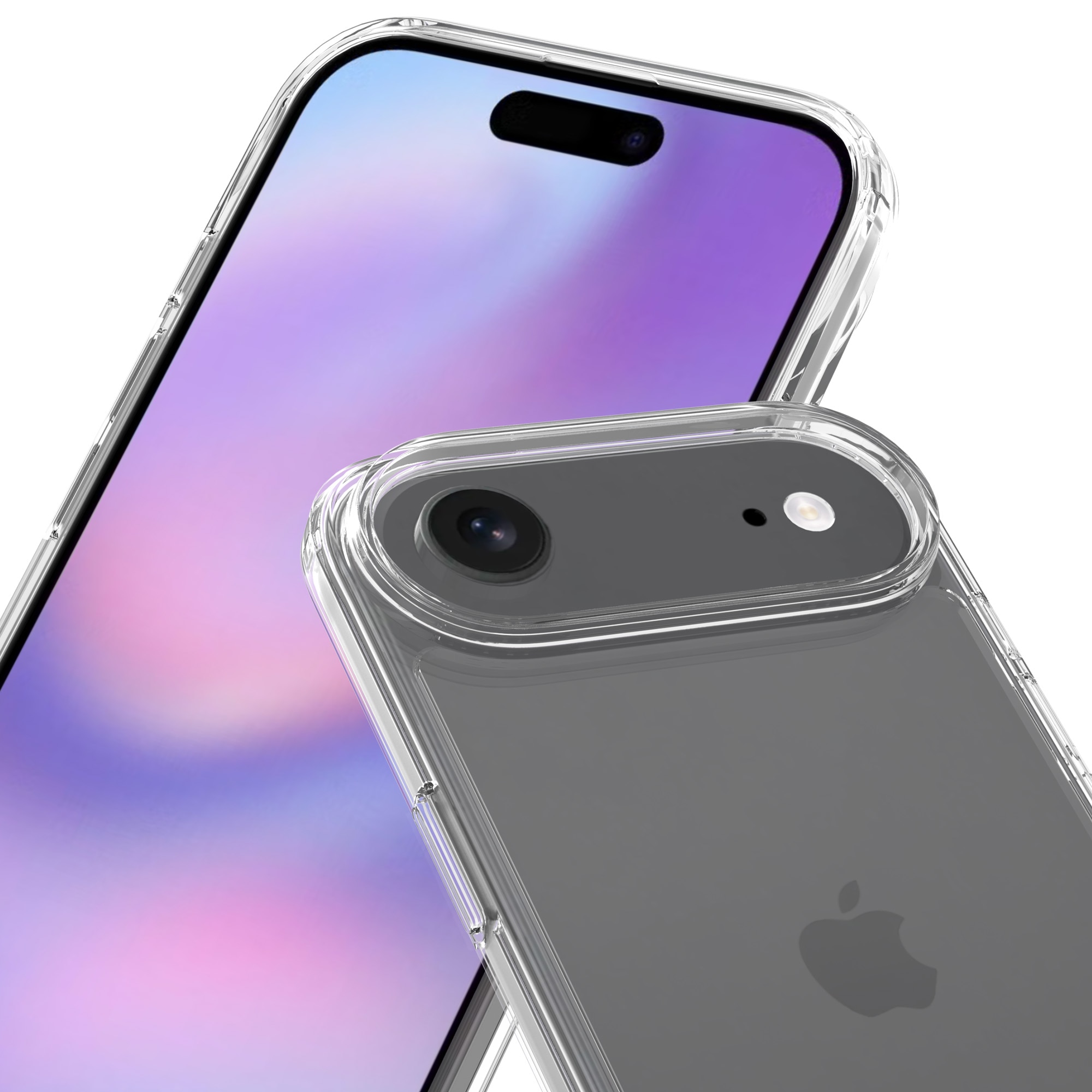 Hybridskal iPhone 17 Air Genomskinlig