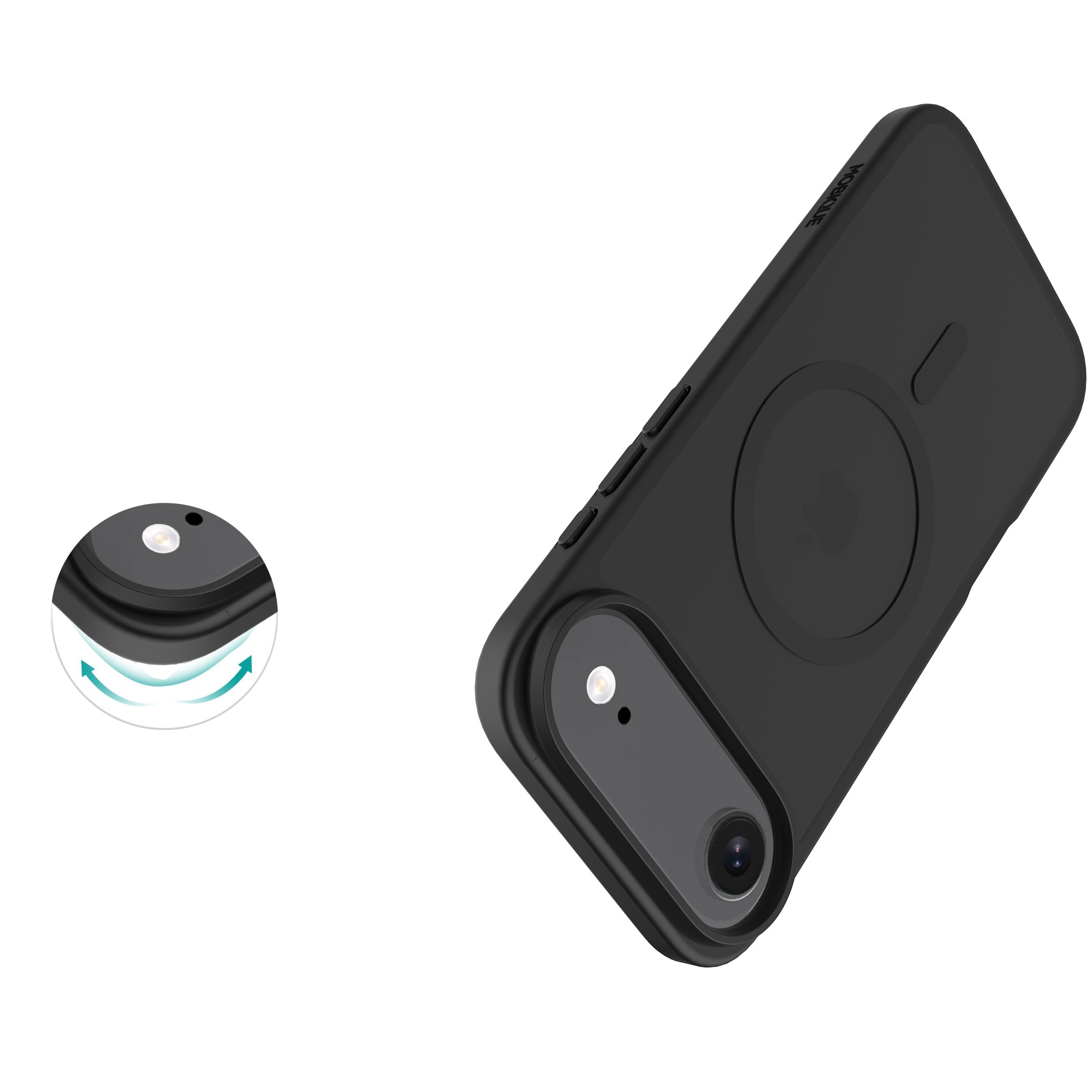 Magnetic Hybrid Skal iPhone 17 Air Frosted Black