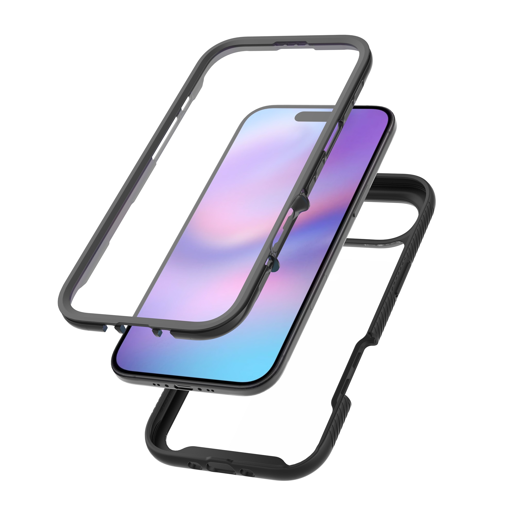 Full Protection Case iPhone 17 Air Svart/transparent