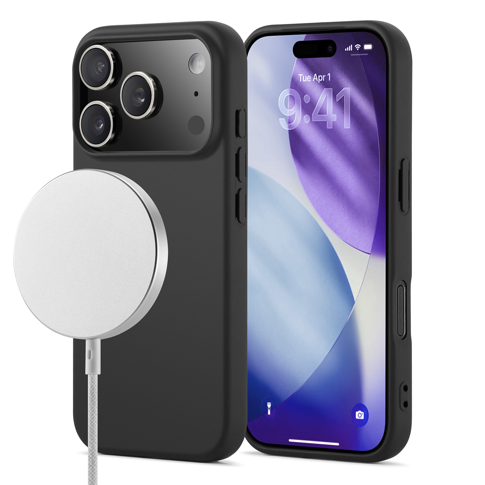 TPU Skal MagSafe iPhone 17 Pro Max Svart