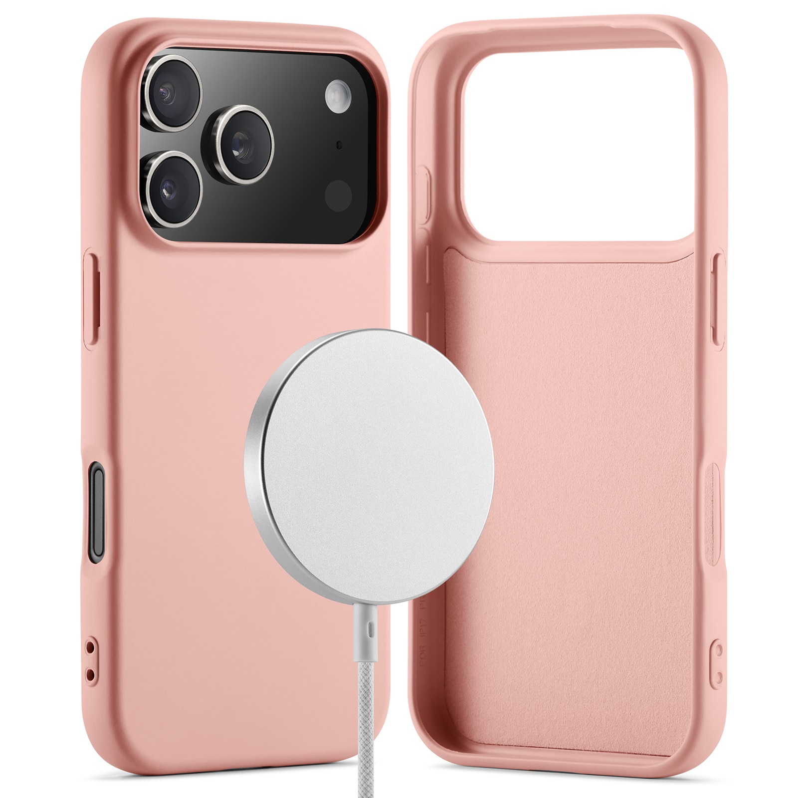 TPU Skal MagSafe iPhone 17 Pro Rosa