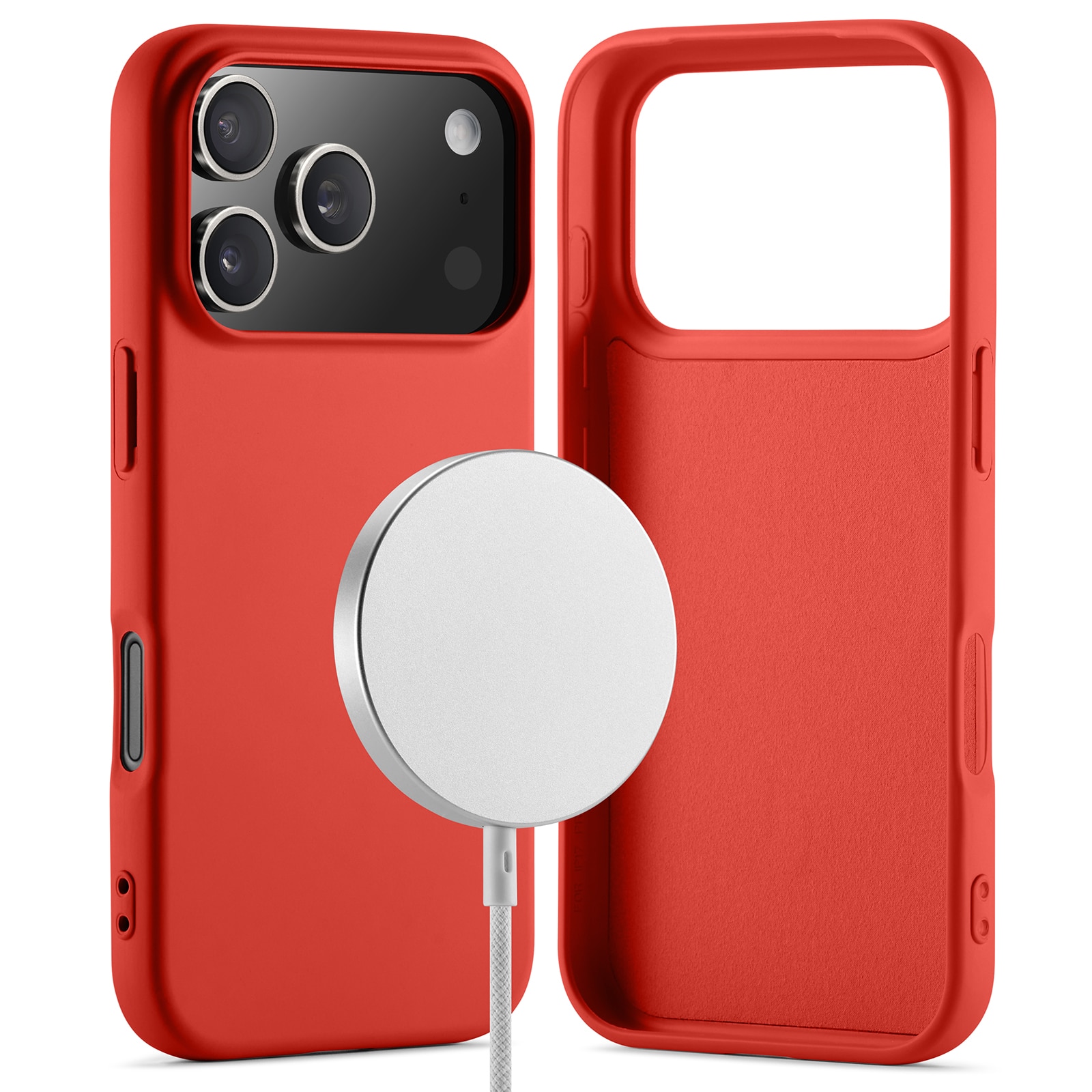TPU Skal MagSafe iPhone 17 Pro Max Röd