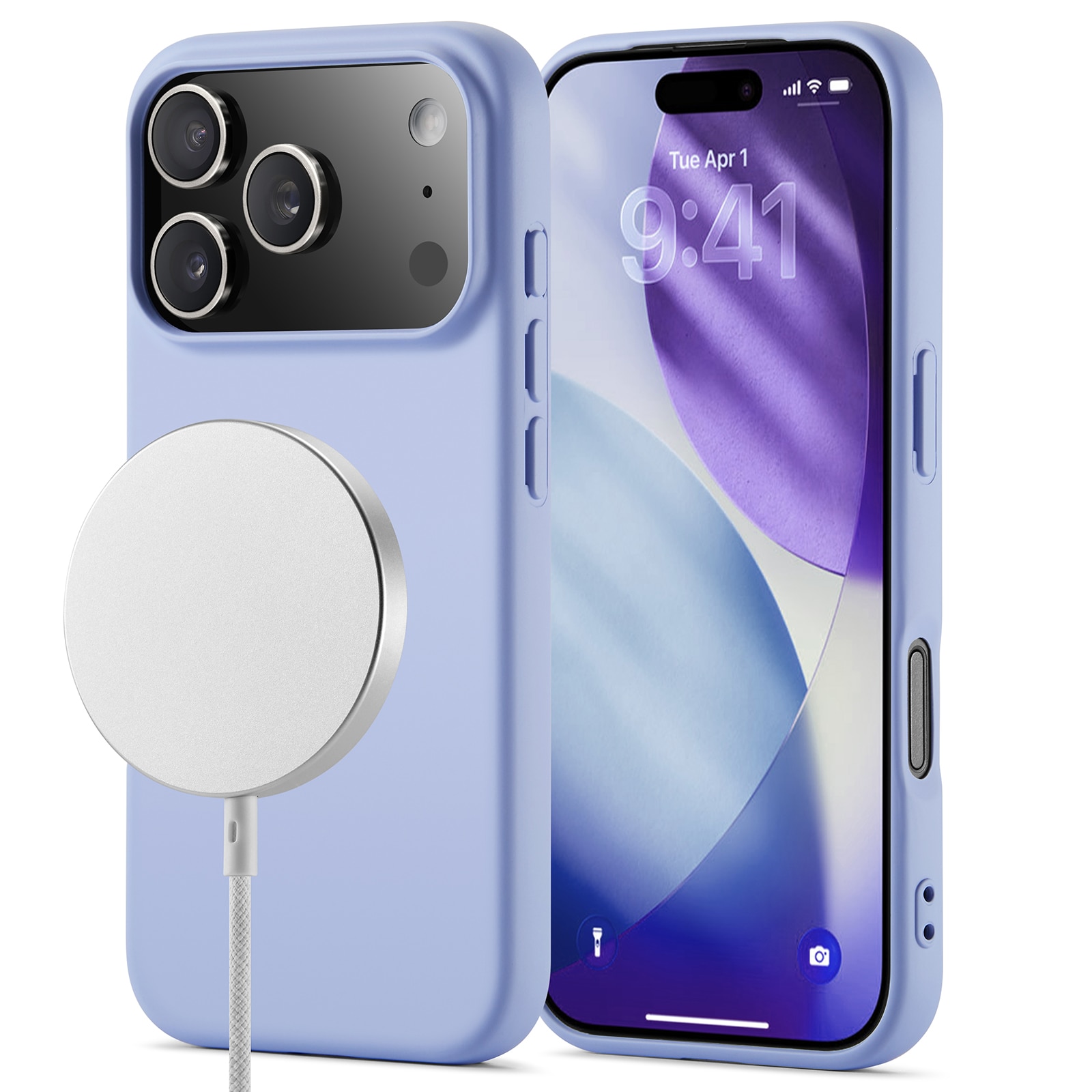TPU Skal MagSafe iPhone 17 Pro Max Lila