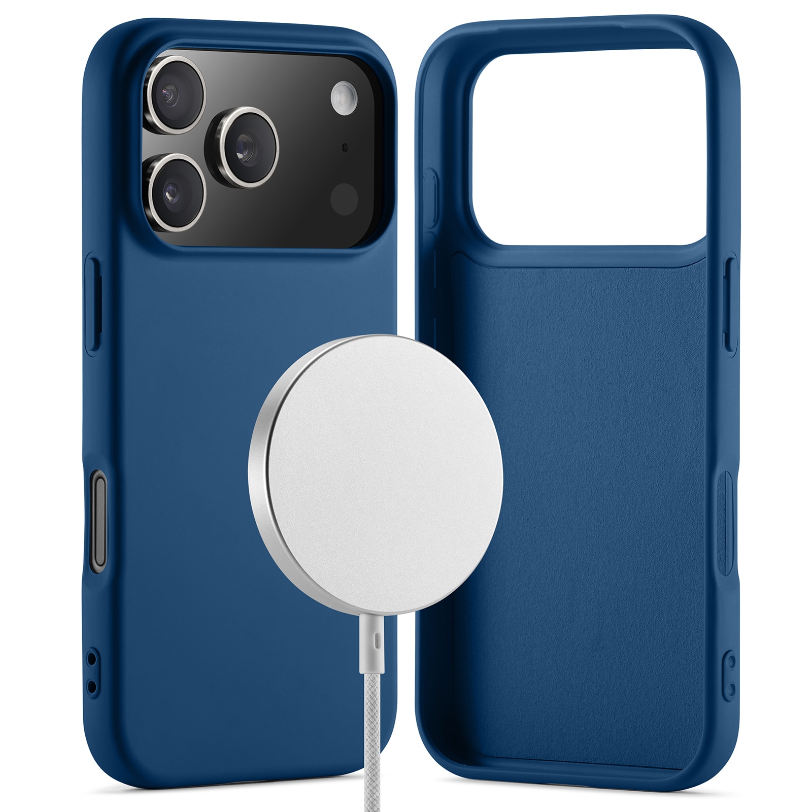 TPU Skal MagSafe iPhone 17 Pro Max Mörkblå