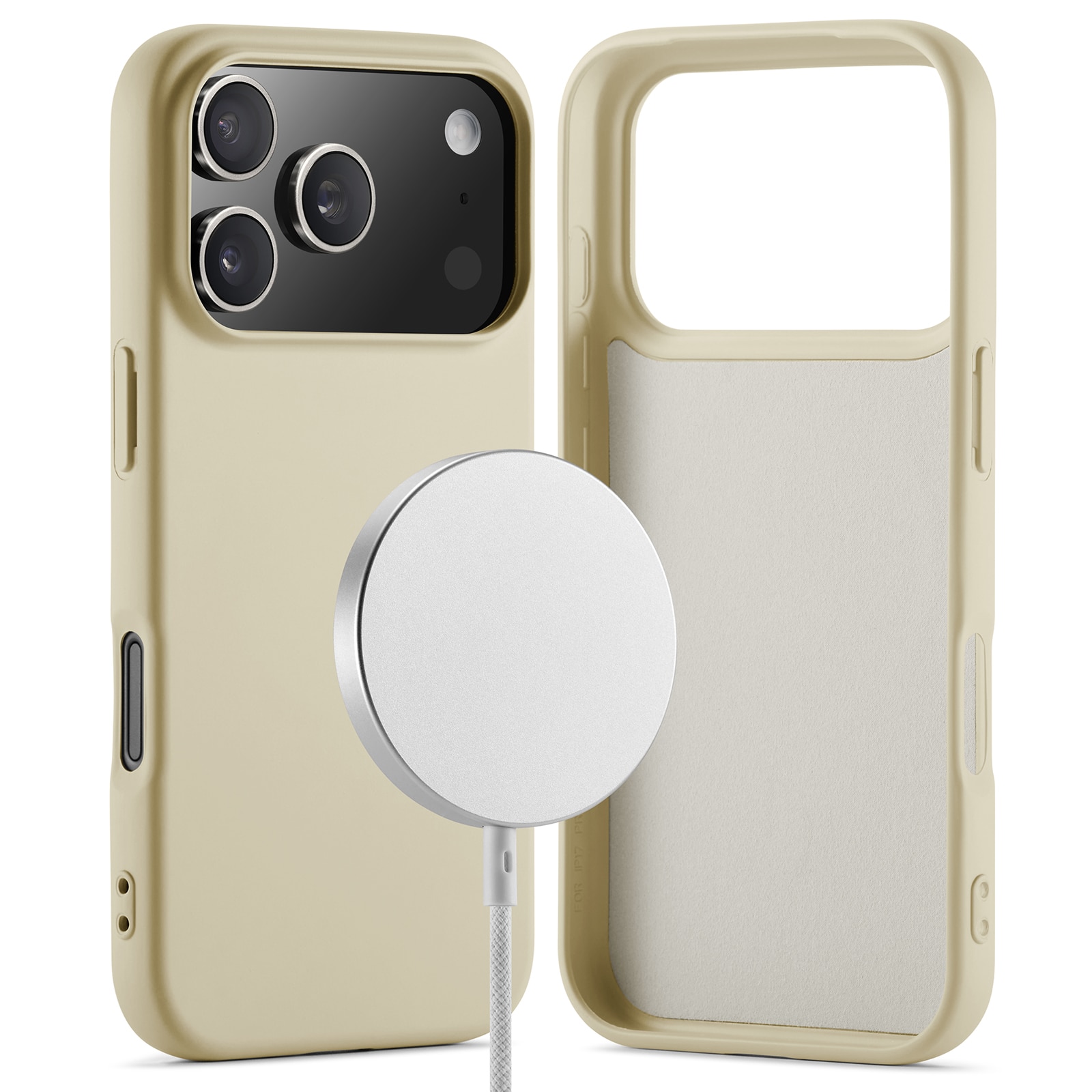 TPU Skal MagSafe iPhone 17 Pro Max Beige