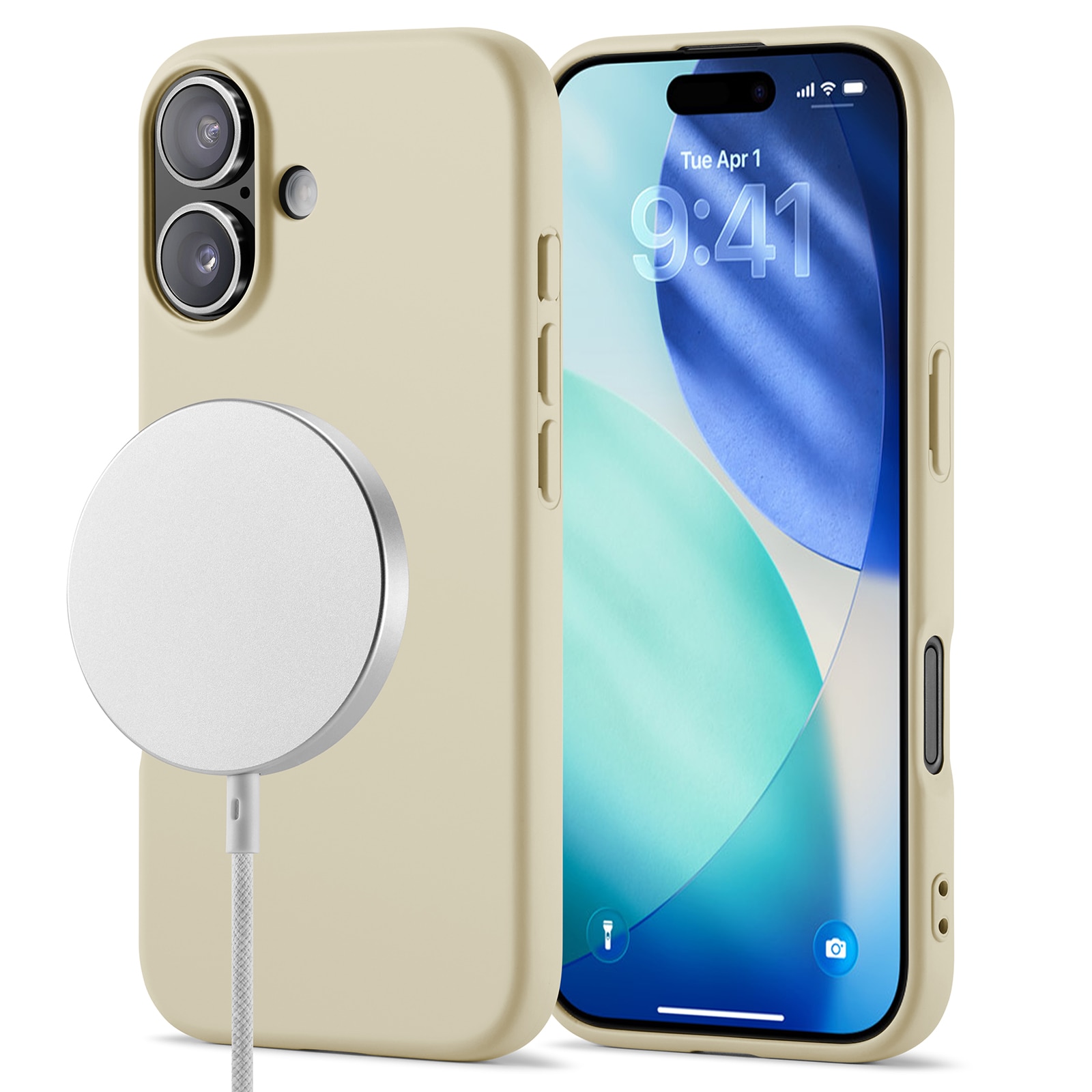 TPU Skal MagSafe iPhone 17 Beige