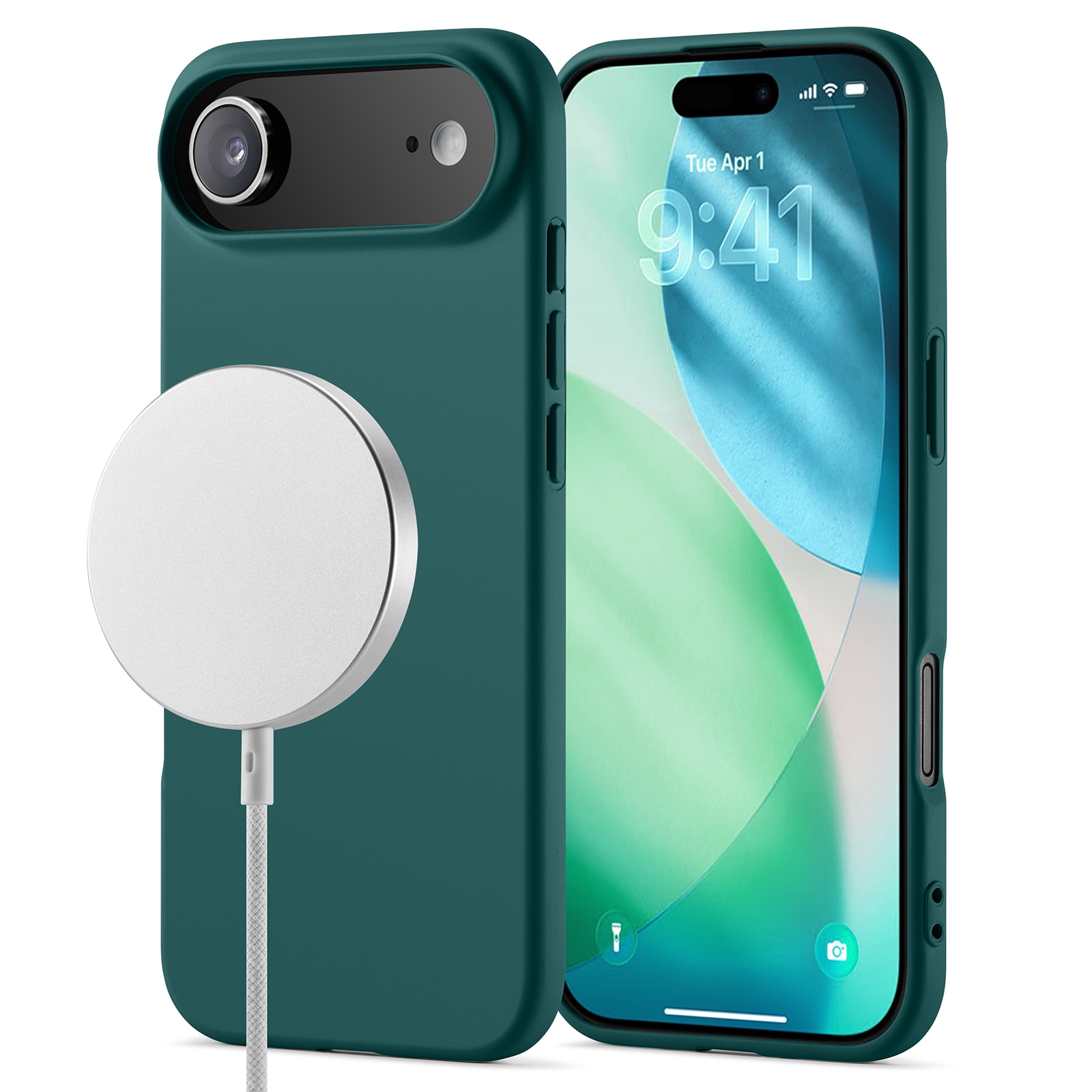 TPU Skal MagSafe iPhone 17 Air Mörkgrön