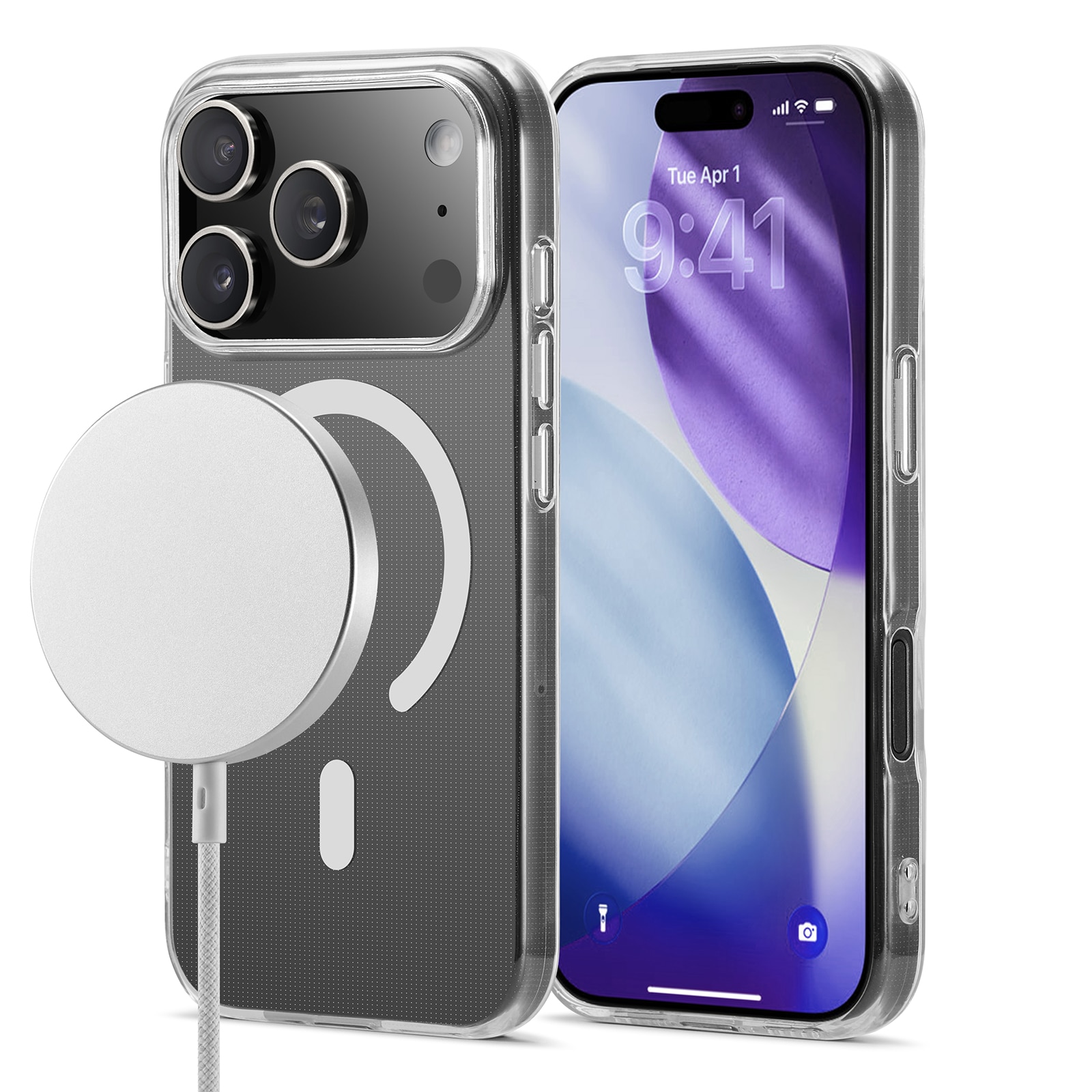 TPU Skal MagSafe iPhone 17 Pro Genomskinlig