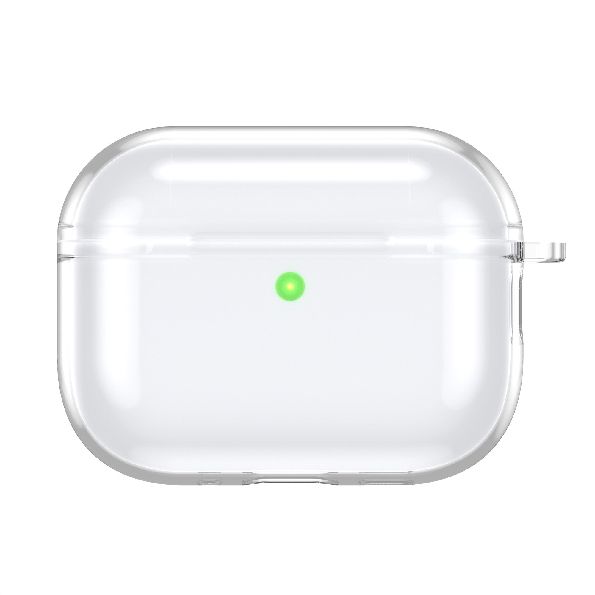 Skal TPU med karbinhake Apple AirPods Pro 3 transparent