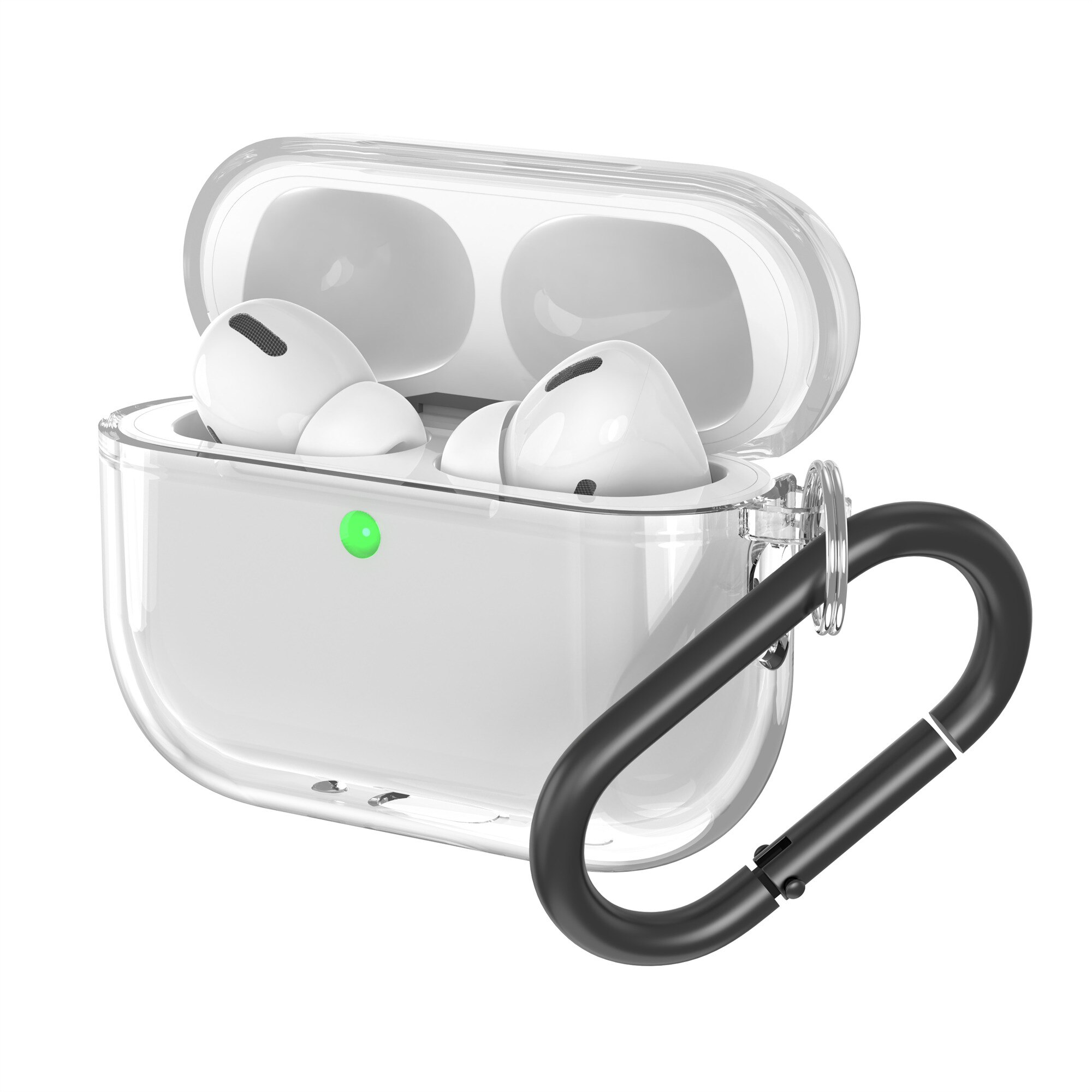 Skal TPU med karbinhake Apple AirPods Pro 3 transparent