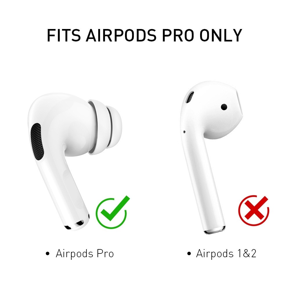 Soft Ear Tips (2-pack) AirPods Pro vit (Large)