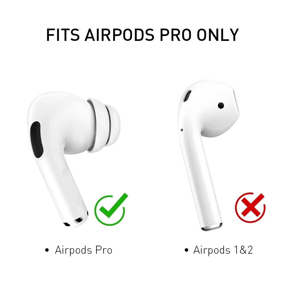 Soft Ear Tips (2-pack) AirPods Pro vit (Medium)