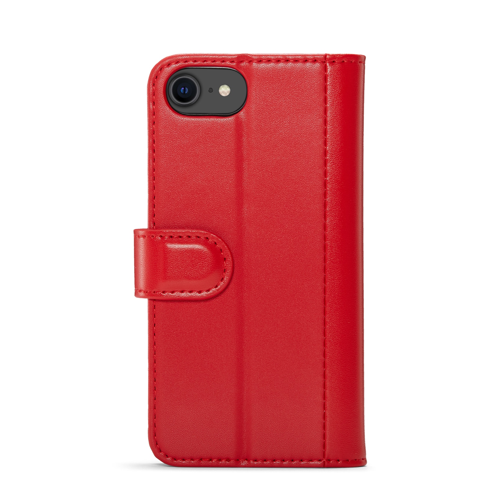 Äkta Läderfodral iPhone 8 Röd