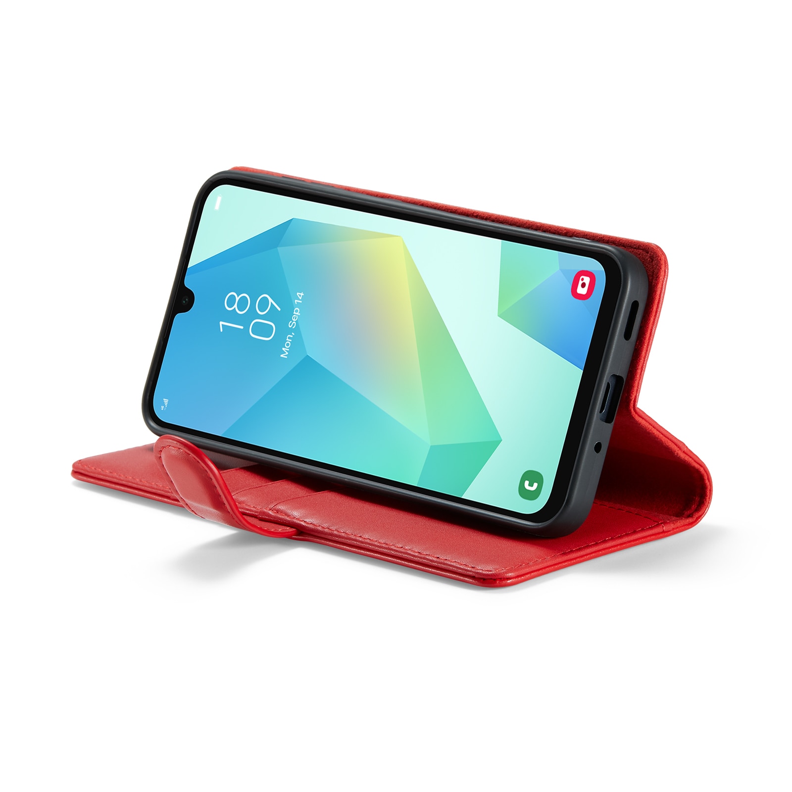 Äkta Läderfodral Samsung Galaxy A16 Röd