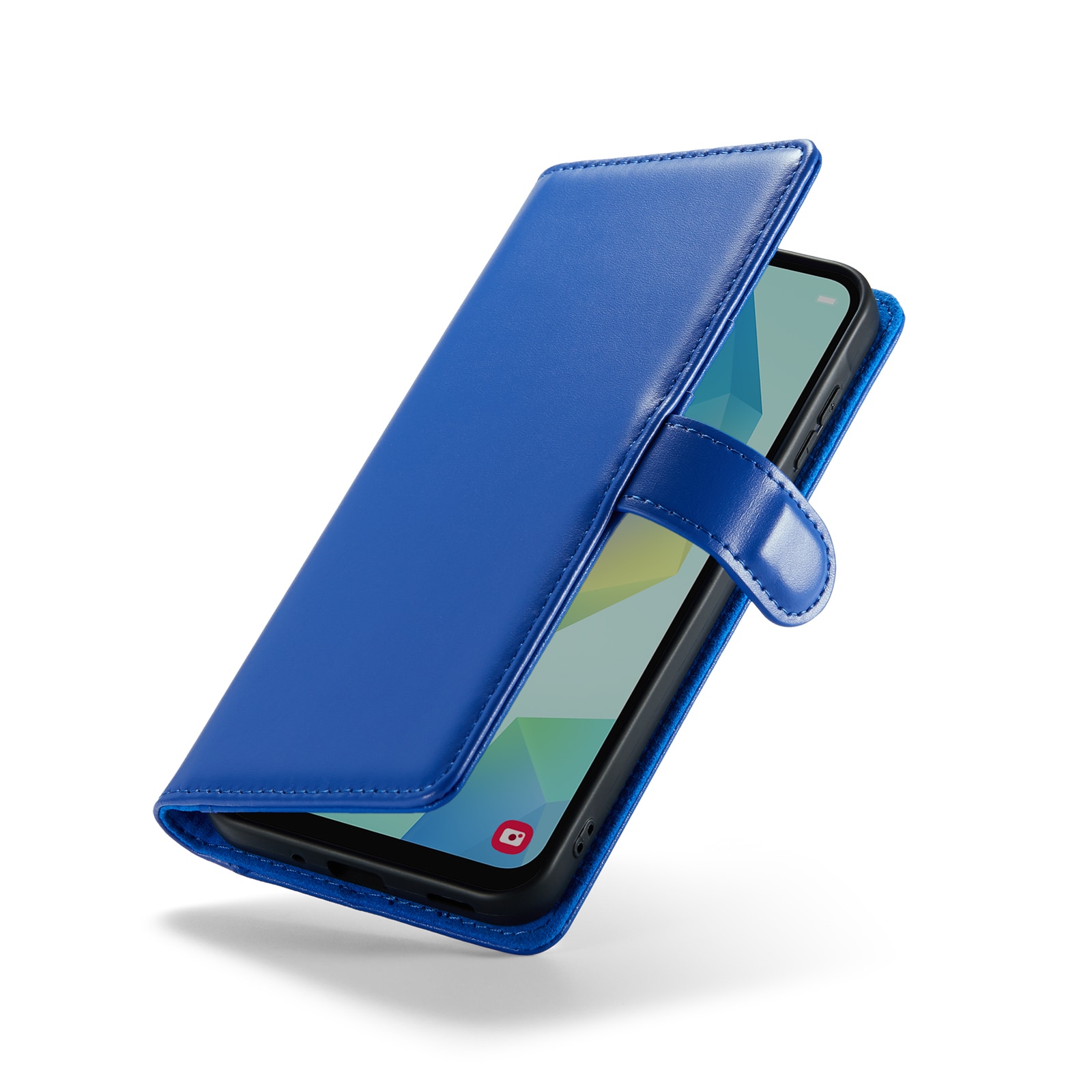 Äkta Läderfodral Samsung Galaxy A16 Blå