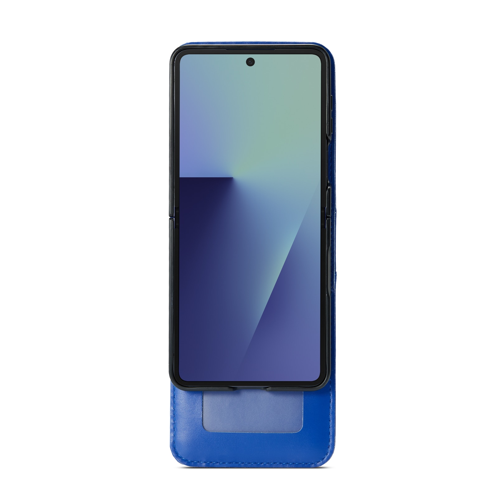 Äkta Läderfodral Samsung Galaxy Z Flip 7 Blå