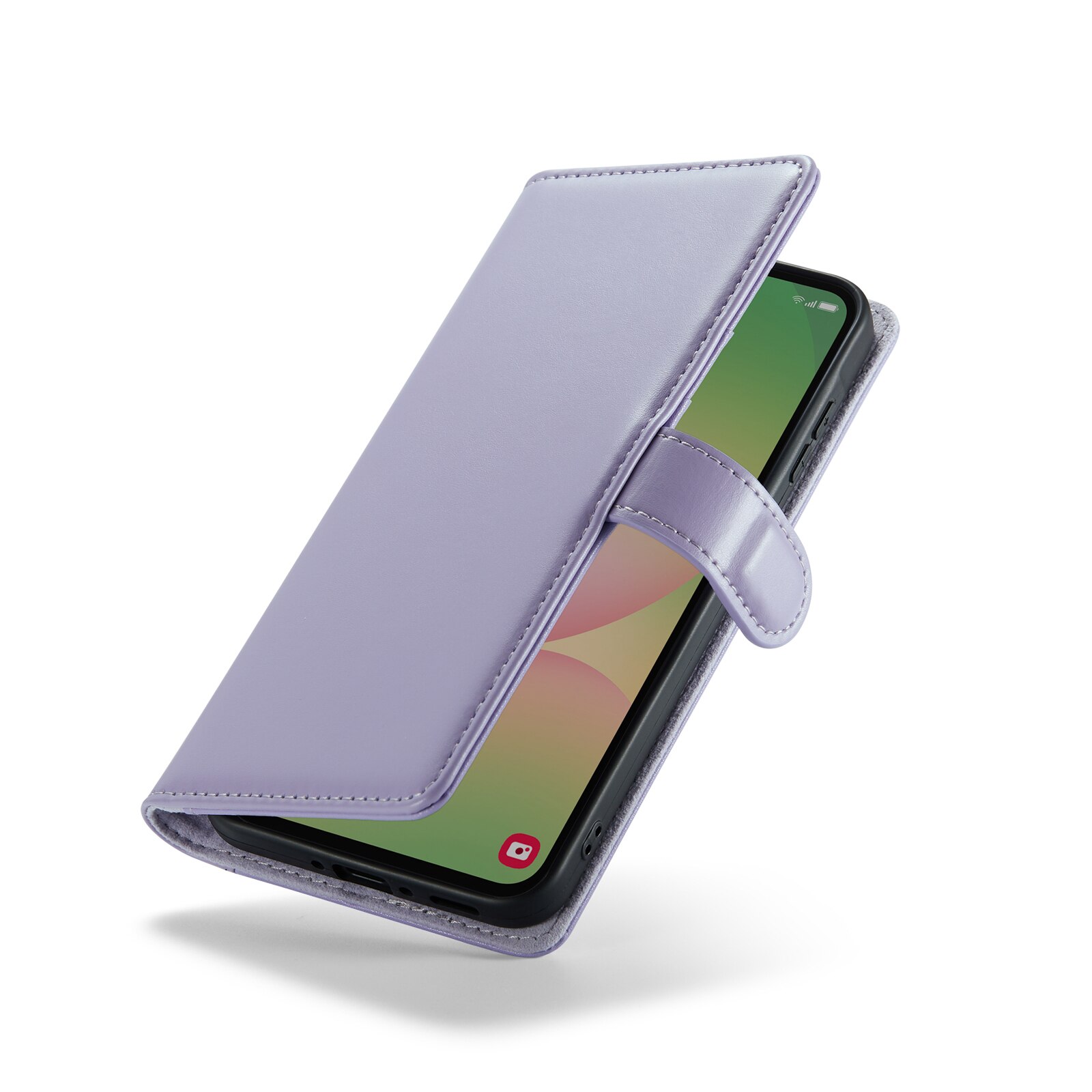 Äkta Läderfodral Samsung Galaxy A56 Lila