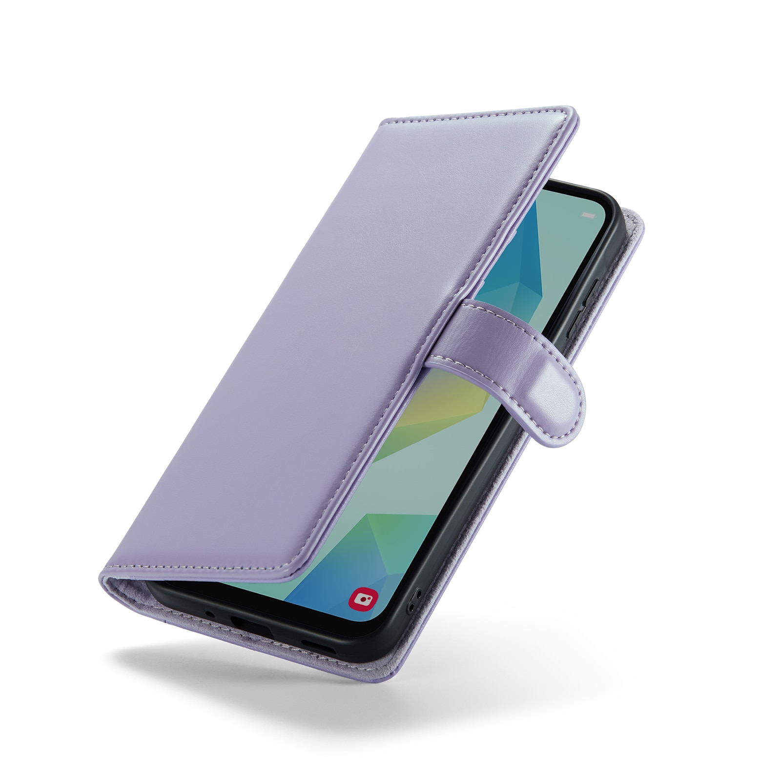 Äkta Läderfodral Samsung Galaxy A16 Lila