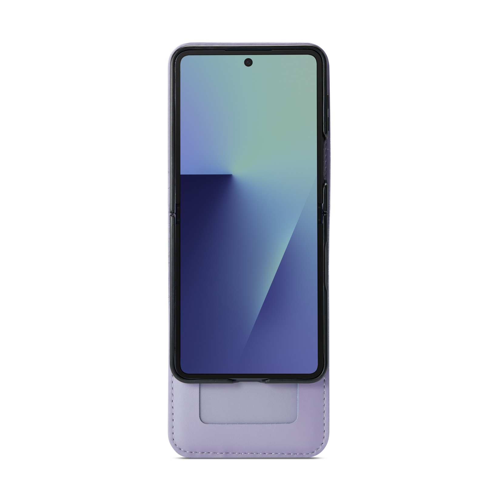 Äkta Läderfodral Samsung Galaxy Z Flip 7 Lila