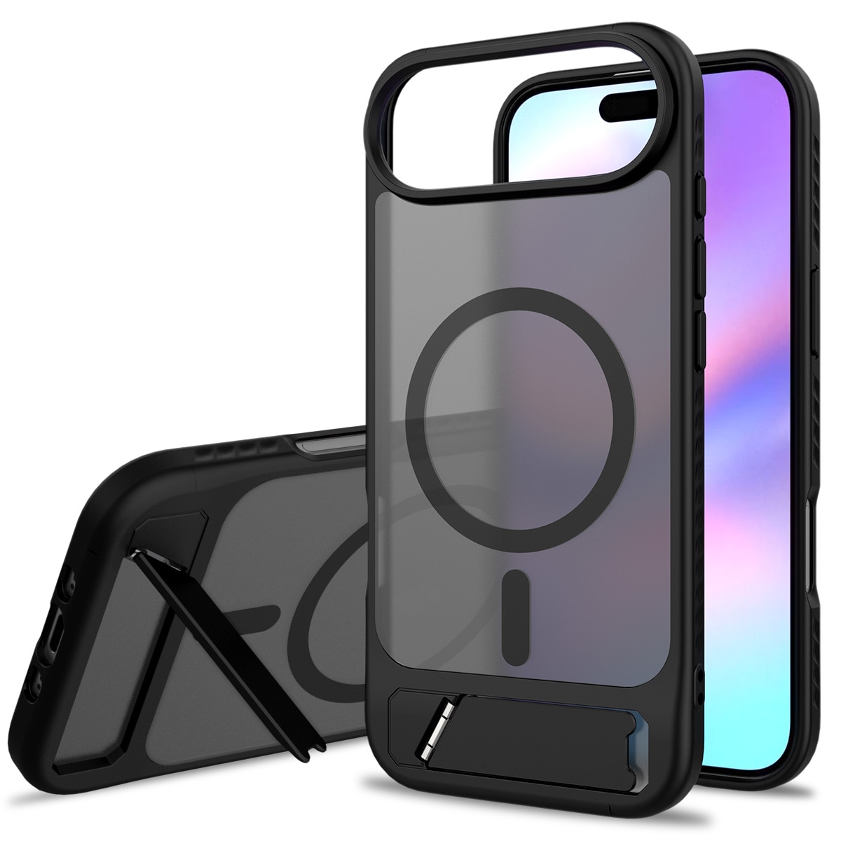 Magnetiskt Skal med Ställ iPhone 17 Air Svart